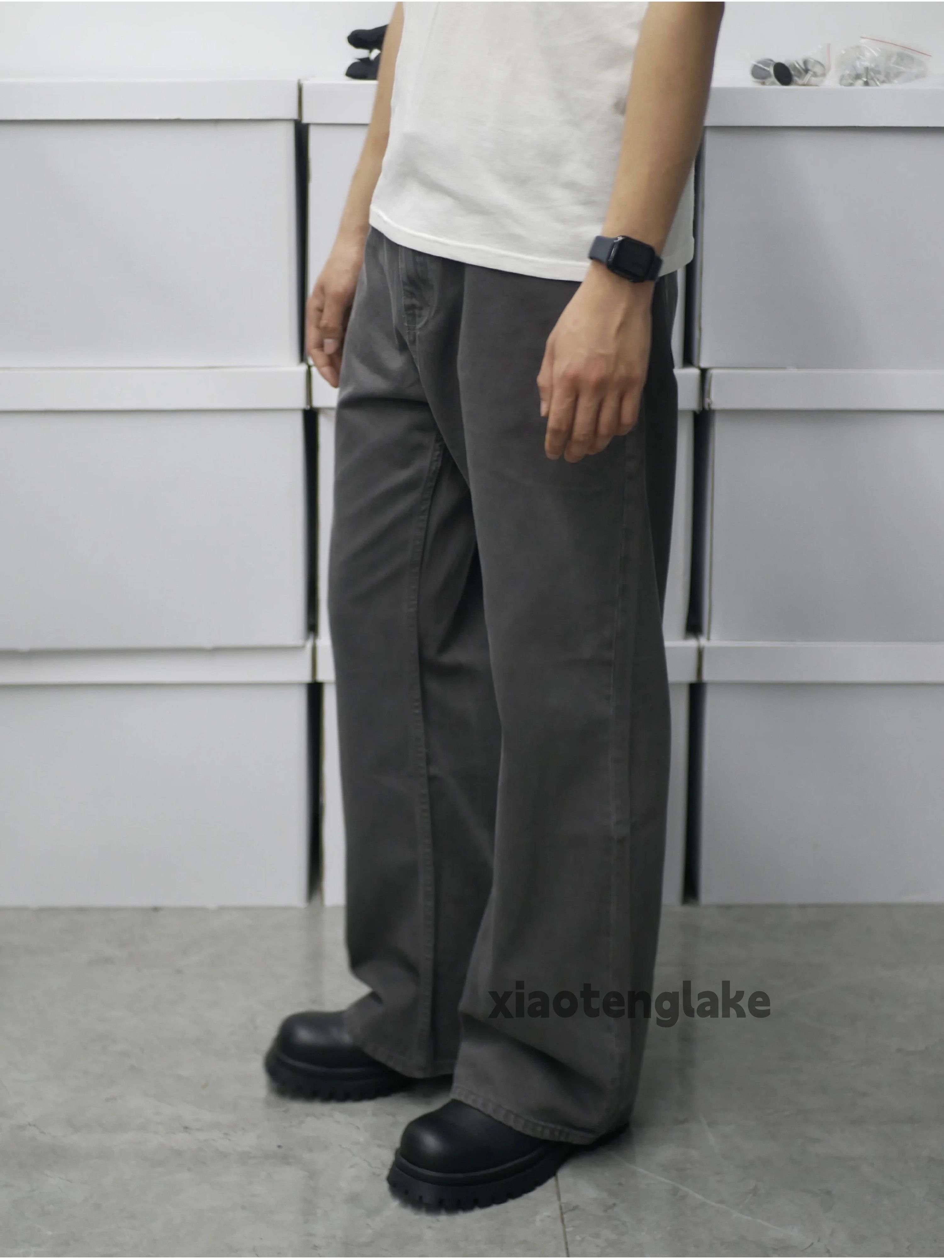 Jean × Vintage washed faded y2k loose baggy cleanfit yuppie jeans Size US 32 / EU 48 - 2 Thumbnail