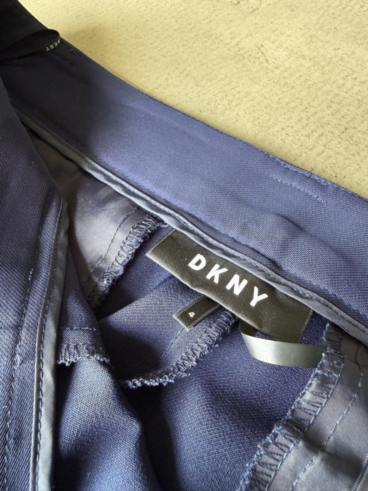 DKNY DKNY / Cropped Trouser Pants / Navy Size 27" / US 4 / IT 40 - 3 Thumbnail