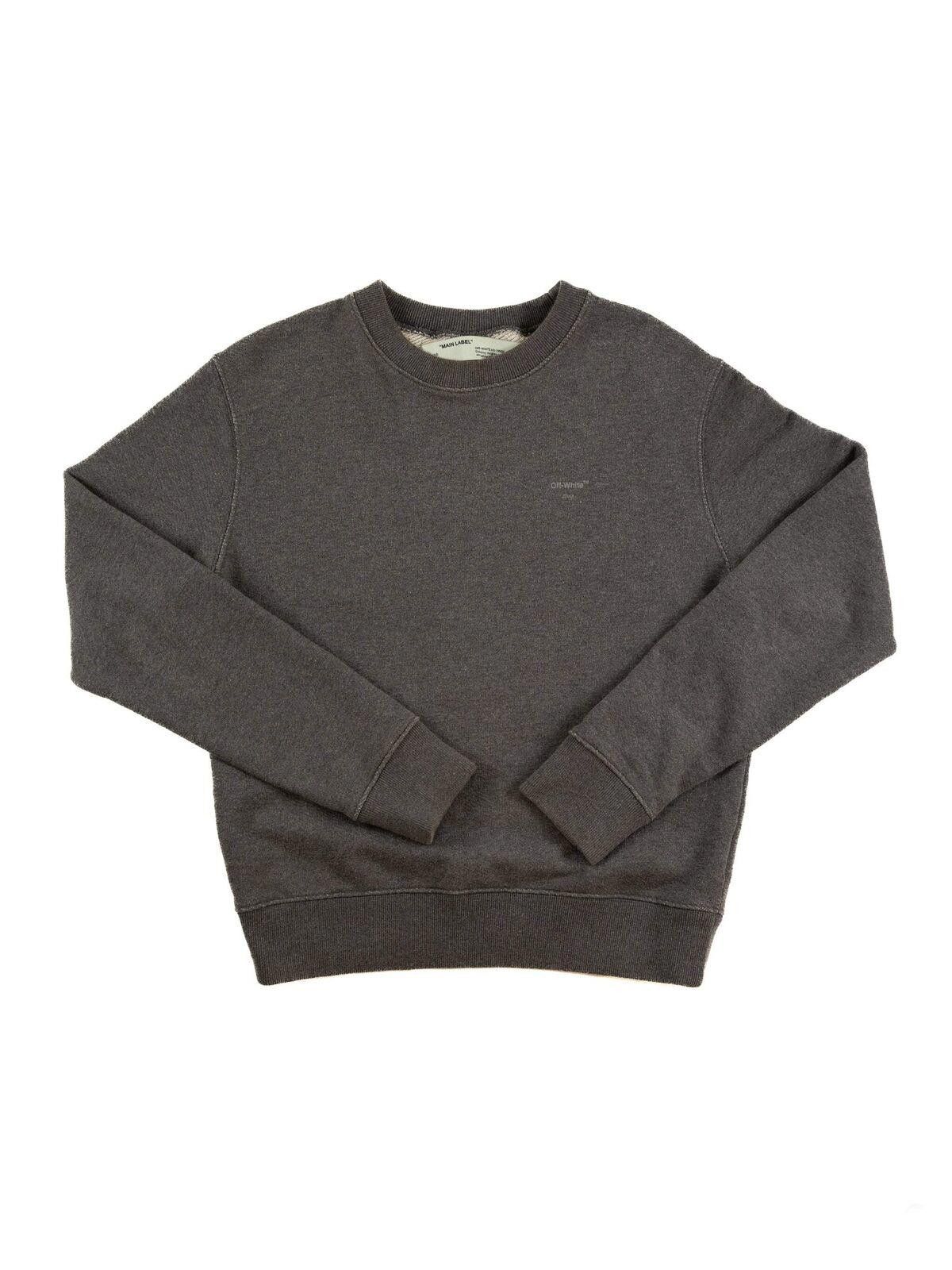 Off-White Off-White Mens Melange Grey Arrow Sweatshirt Small Grey Size US S / EU 44-46 / 1 - 1 Thumbnail
