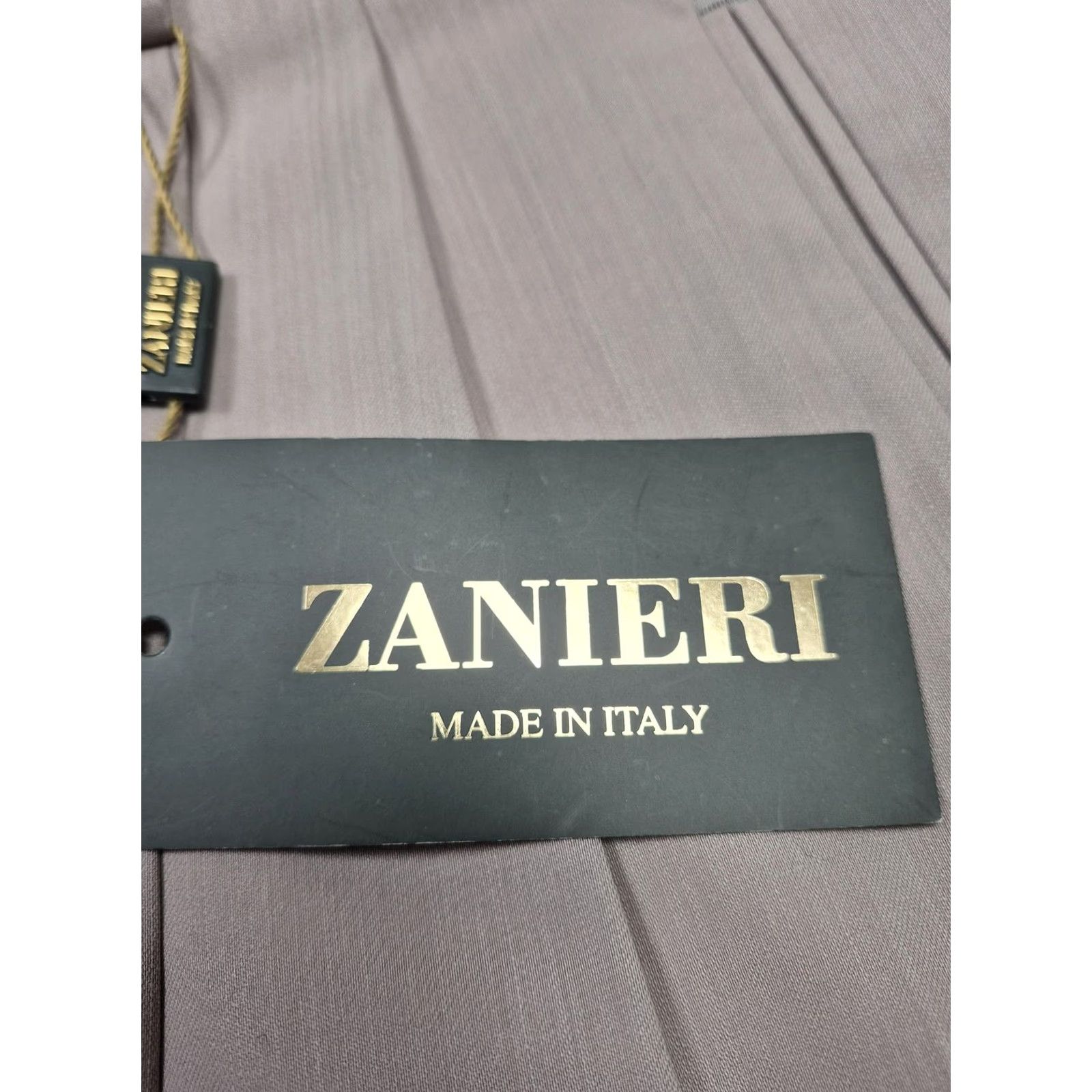 Vintage Zanieri Dress Pants Mens 46x37 Beige Wool Pleated Straight Unhemmed Italy NWT Size US 30 / EU 46 - 3 Thumbnail