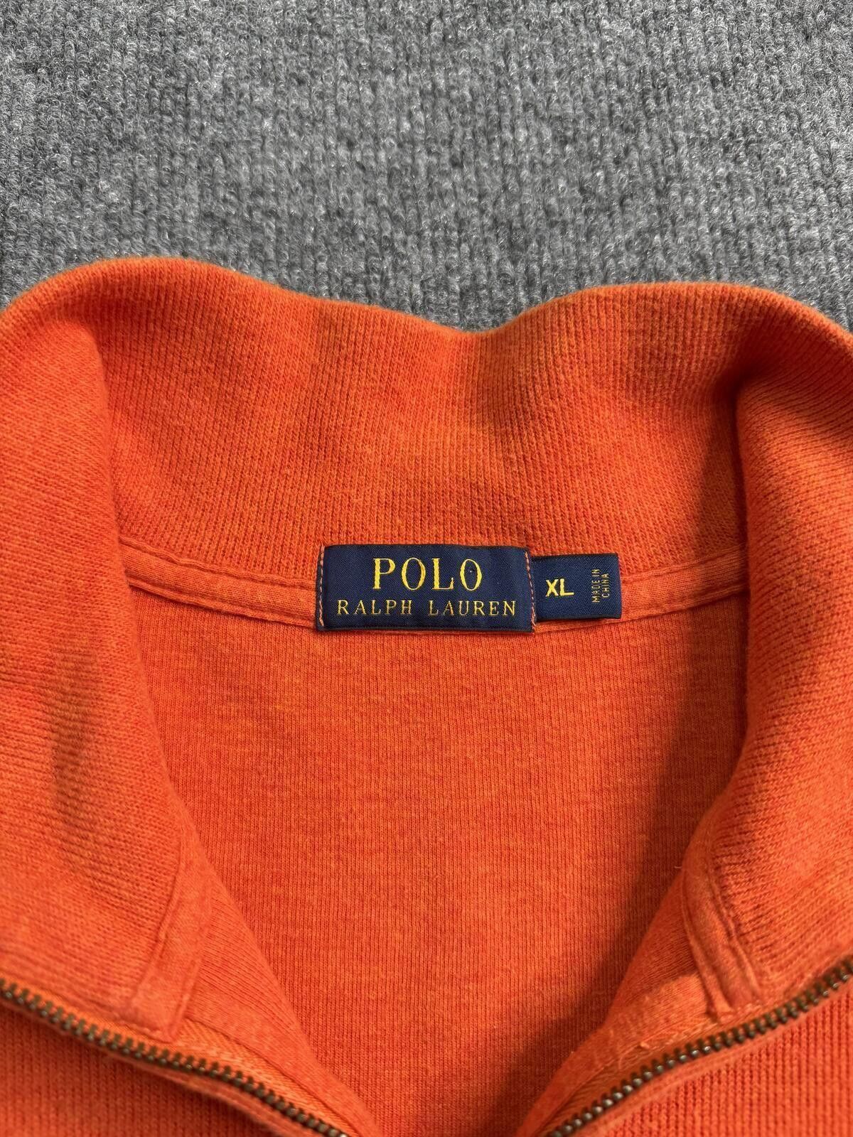 Polo Ralph Lauren Polo Ralph Lauren 1/4 Zip Pullover Sweatshirt Mens XL Orange Size US XL / EU 56 / 4 - 4 Thumbnail