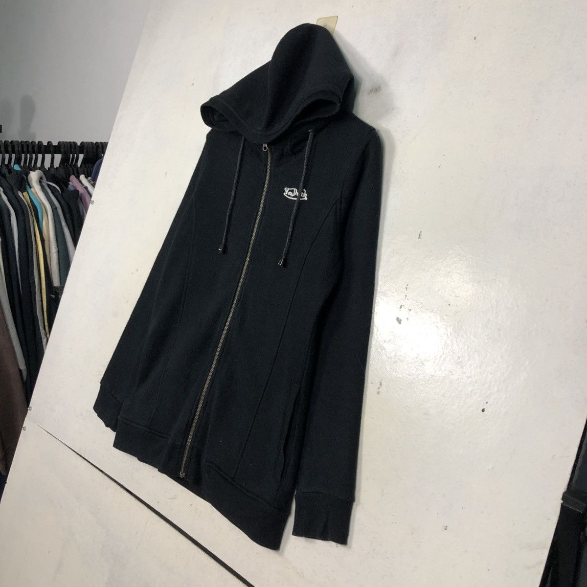 Von Dutch 📌Rich Black Zipper Jacket Von Dutch Big Logo Punk Style Size US L / EU 52-54 / 3 - 4 Thumbnail