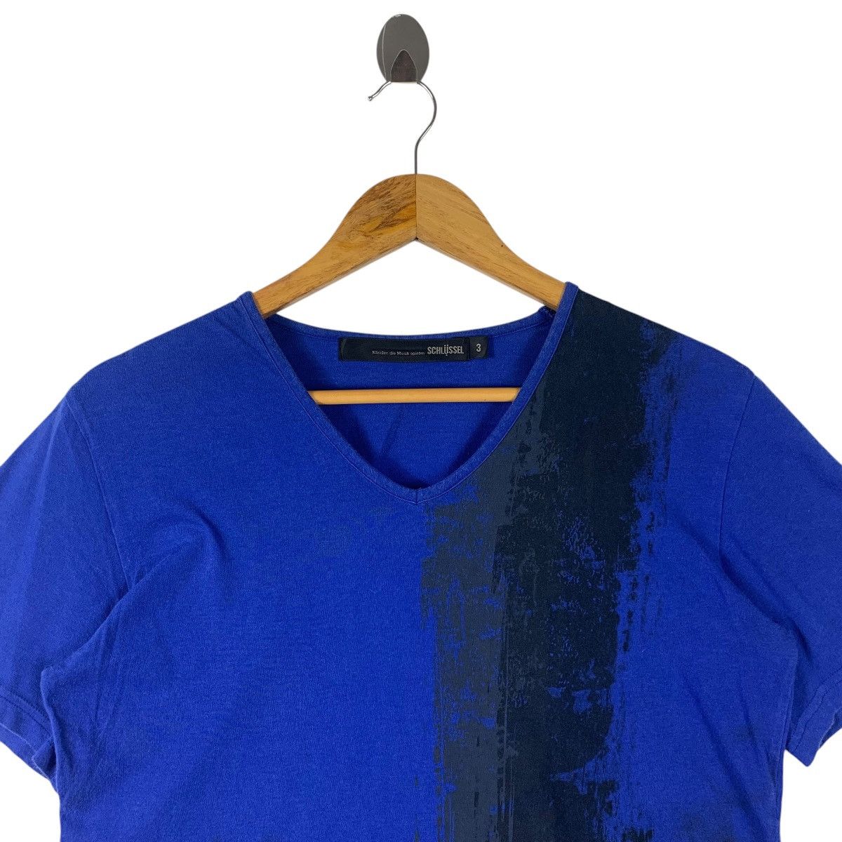 Designer × Japanese Brand SCHLUSSEL Japanesebrand v neck tee Size US S / EU 44-46 / 1 - 2 Thumbnail