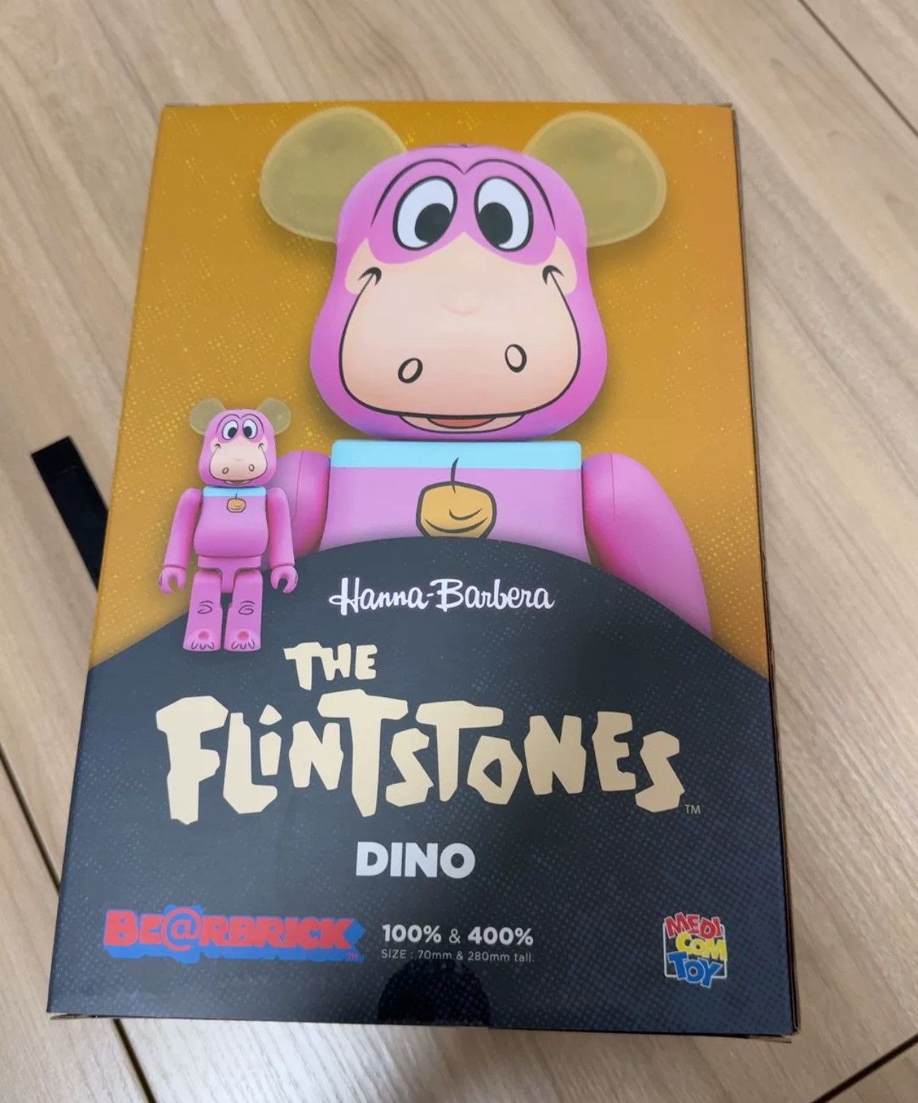 Japanese Brand × Medicom Toy Bearbrick The Flintstones Dino 100% & 400% Set Size ONE SIZE - 2 Thumbnail