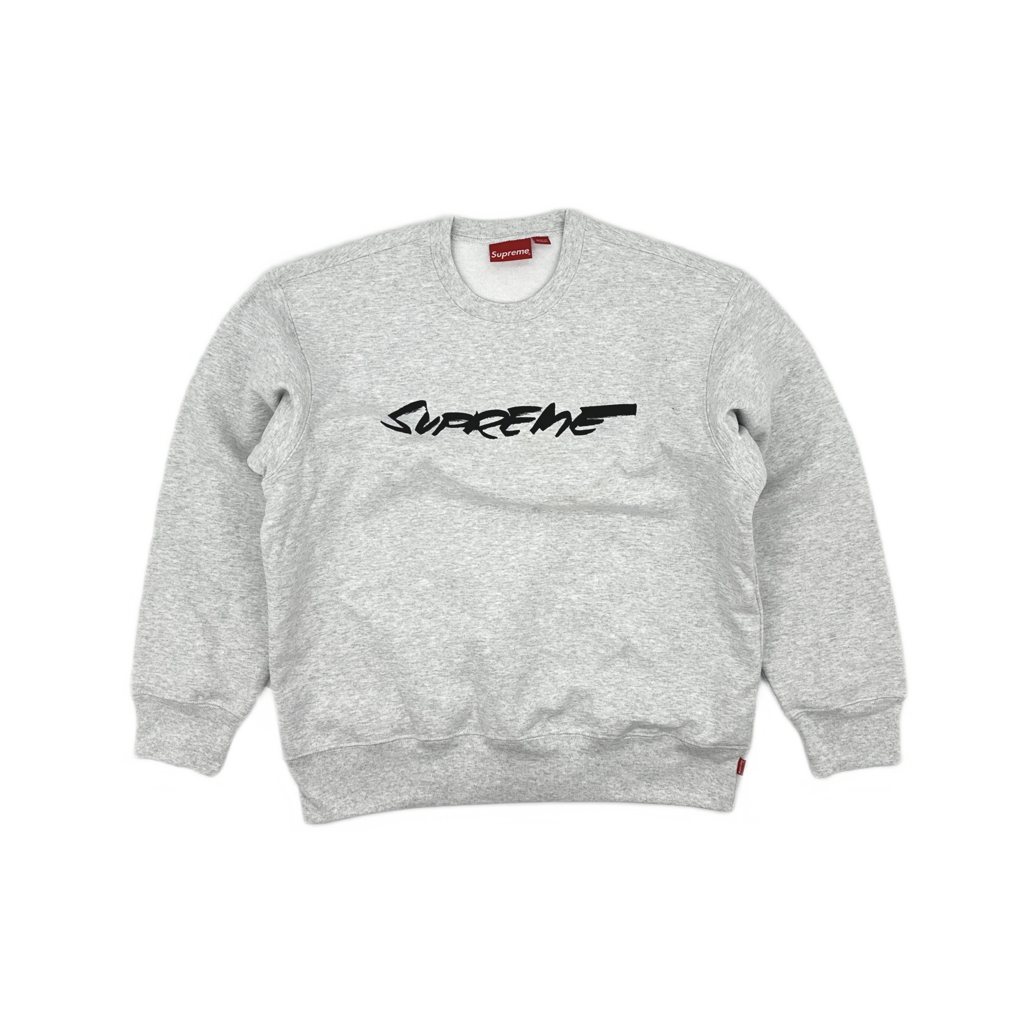 Supreme Supreme Futura Logo Crewneck Gray Size M Size US M / EU 48-50 / 2 - 1 Thumbnail