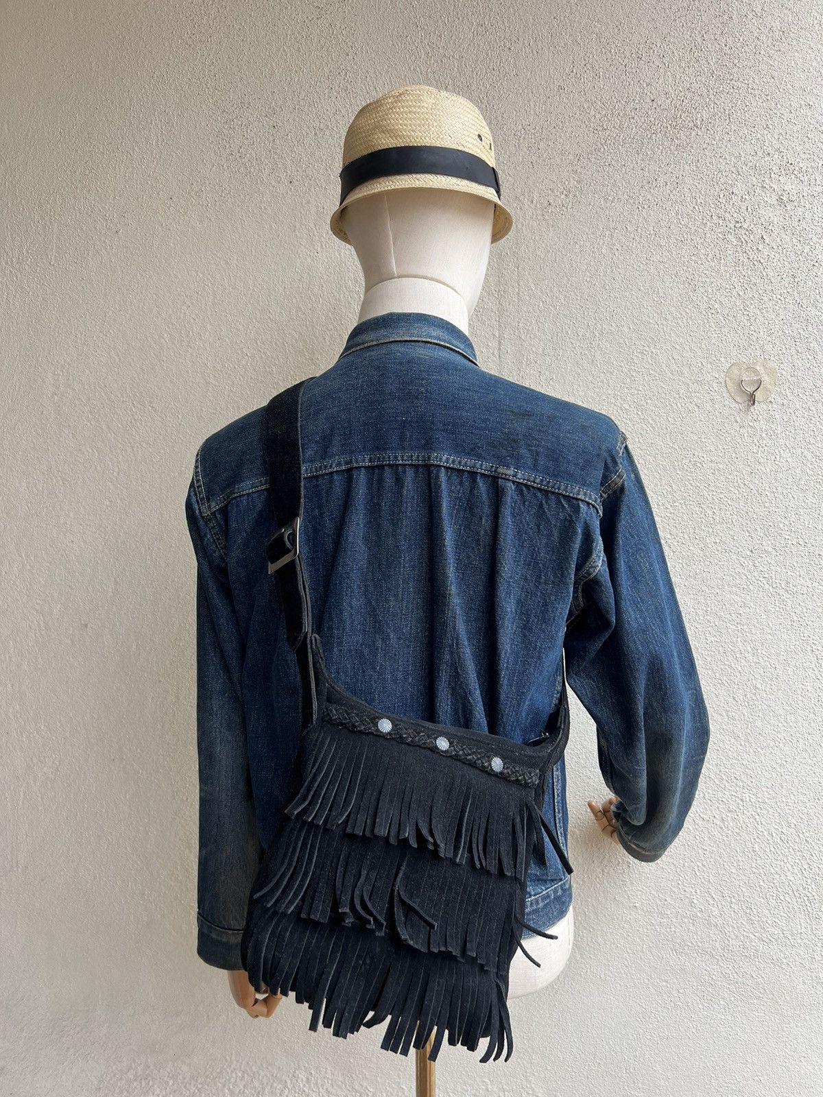 Leather Vintage Minnetonka Suede Leather Fringe Bag Sling Size ONE SIZE - 4 Thumbnail