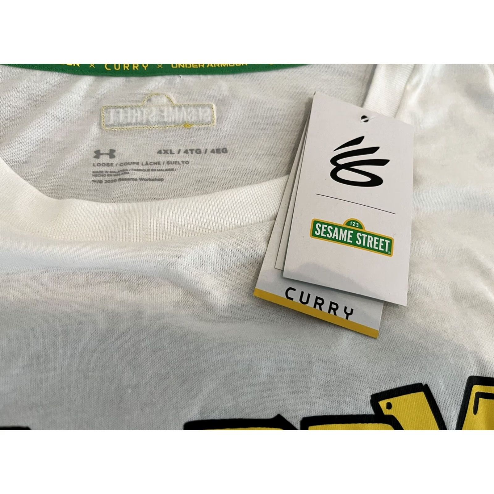 Under Armour Under Armour Steph Curry Sesame Street Count It White Long Sleeve Shirt Mens 4XL Size US XXL / EU 58 / 5 - 5 Thumbnail