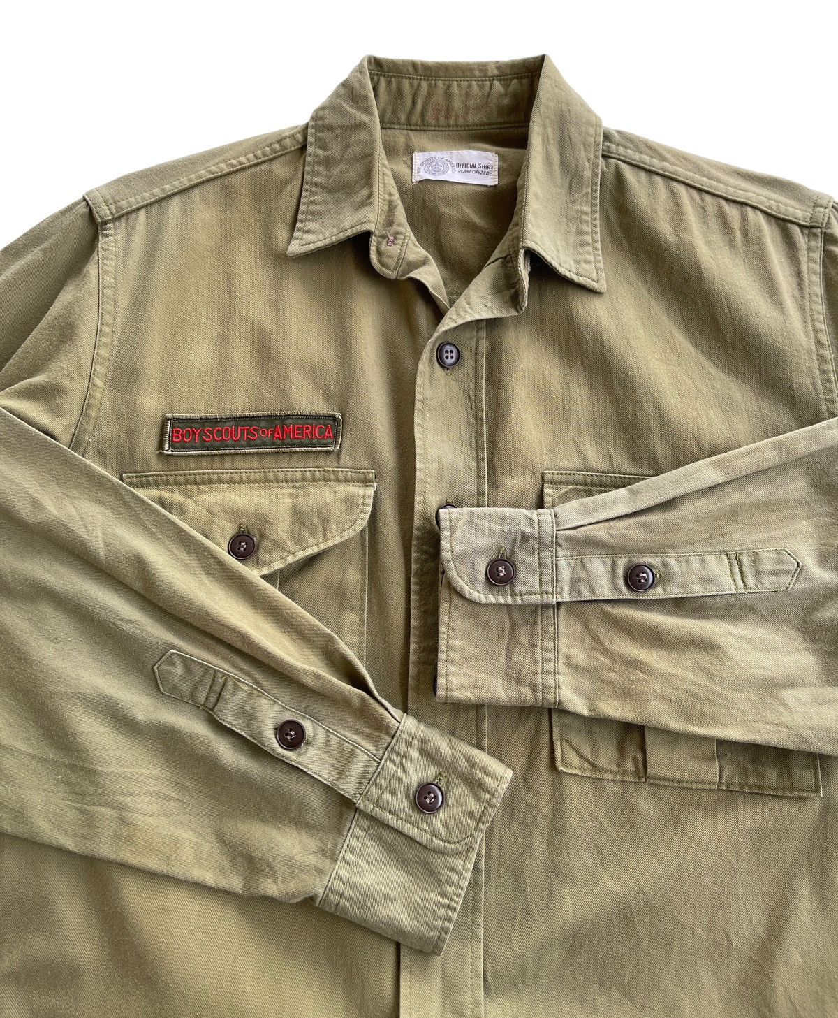 Vintage Vintage 60s Boy Scouts America Official Sanforized Shirt Size US S / EU 44-46 / 1 - 13 Thumbnail