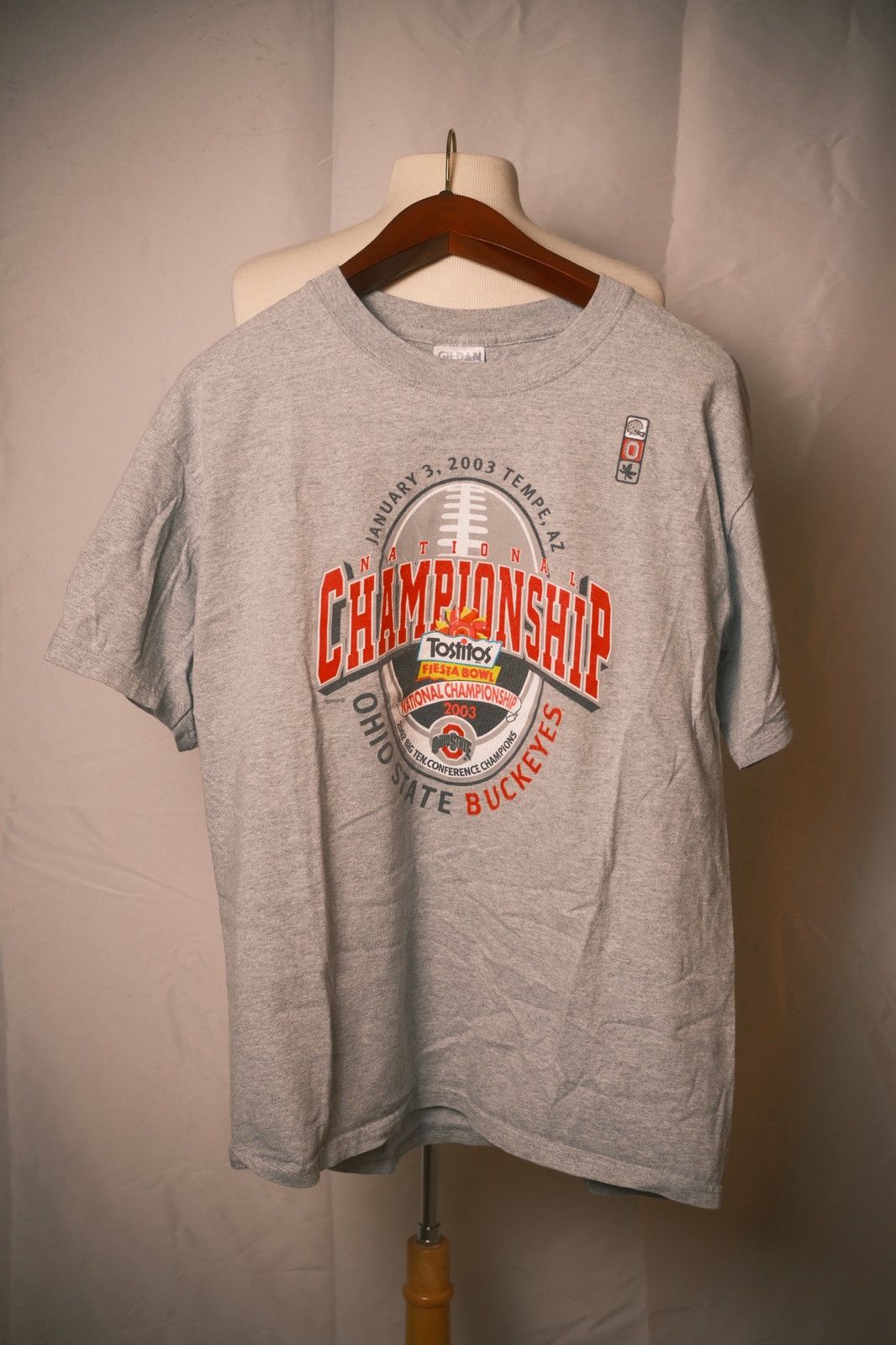 Gildan Ohio State Buckeyes 03 Fiesta Bowl National Championship Tee Size US L / EU 52-54 / 3 - 1 Thumbnail