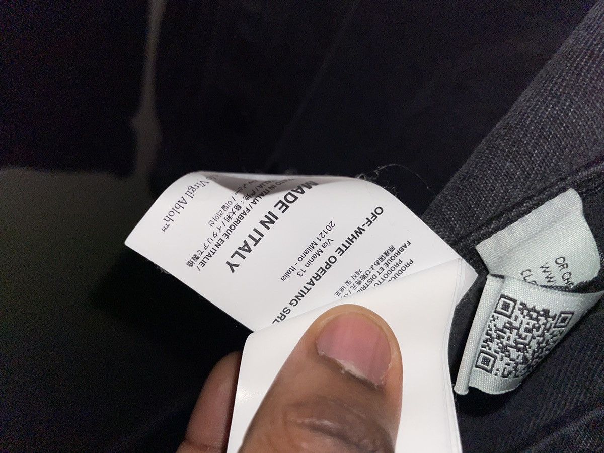Off-White Off-White Denim Distressed Jacket 'Black' Size US M / EU 48-50 / 2 - 8 Thumbnail