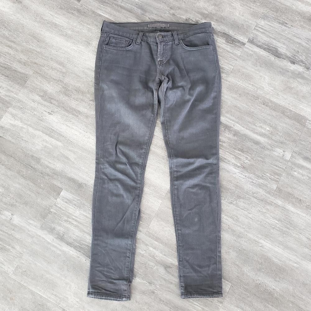 J Brand Dark Grey Denim J Brand Skinny 910 Jean Size 26" / US 2 / IT 38 - 1 Thumbnail