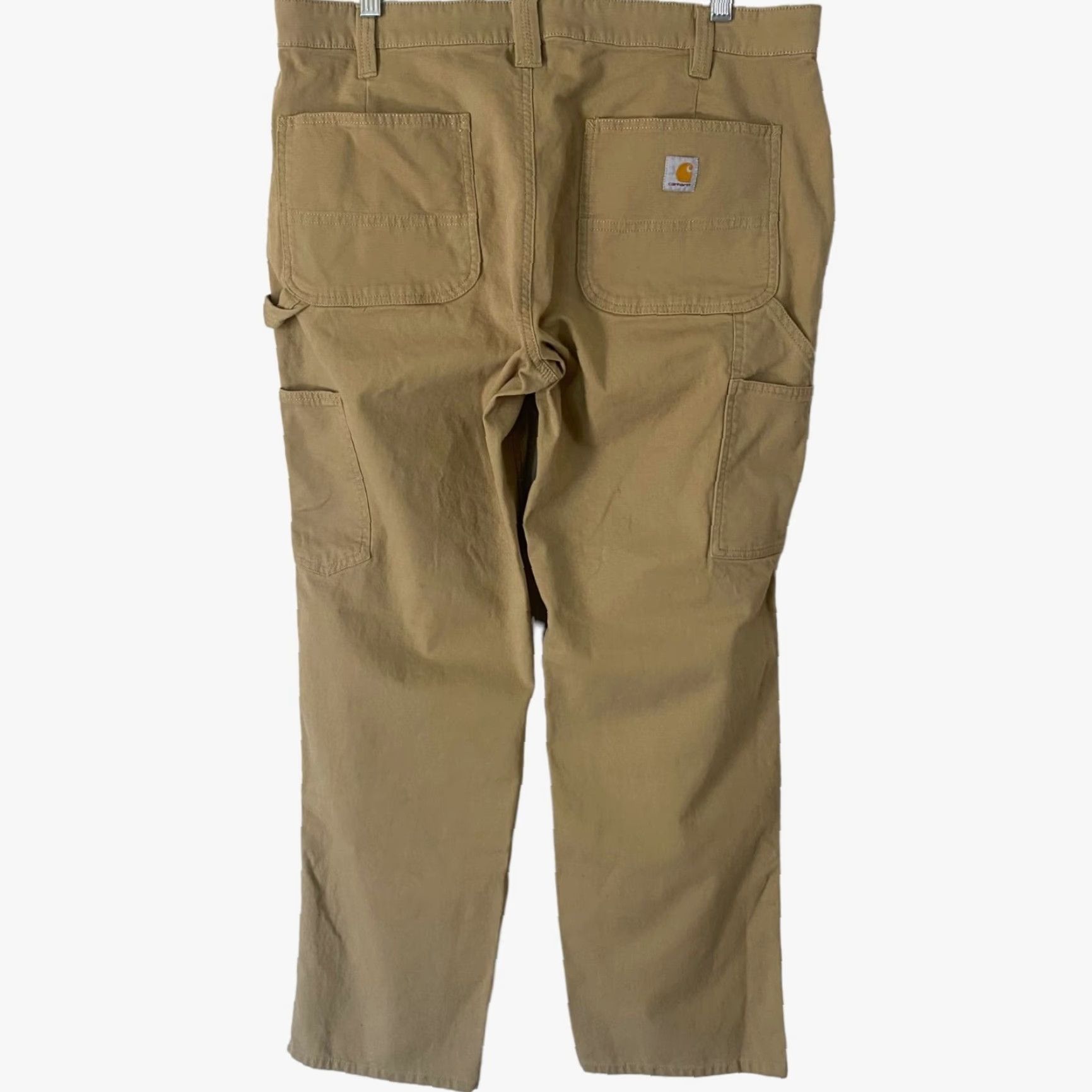 Carhartt VINTAGE Carhartt Women's Work Pants Casual Straight Leg Carpenter Cotton Blend Tan Size 14 Size 36" / US 14 / IT 50 - 3 Thumbnail