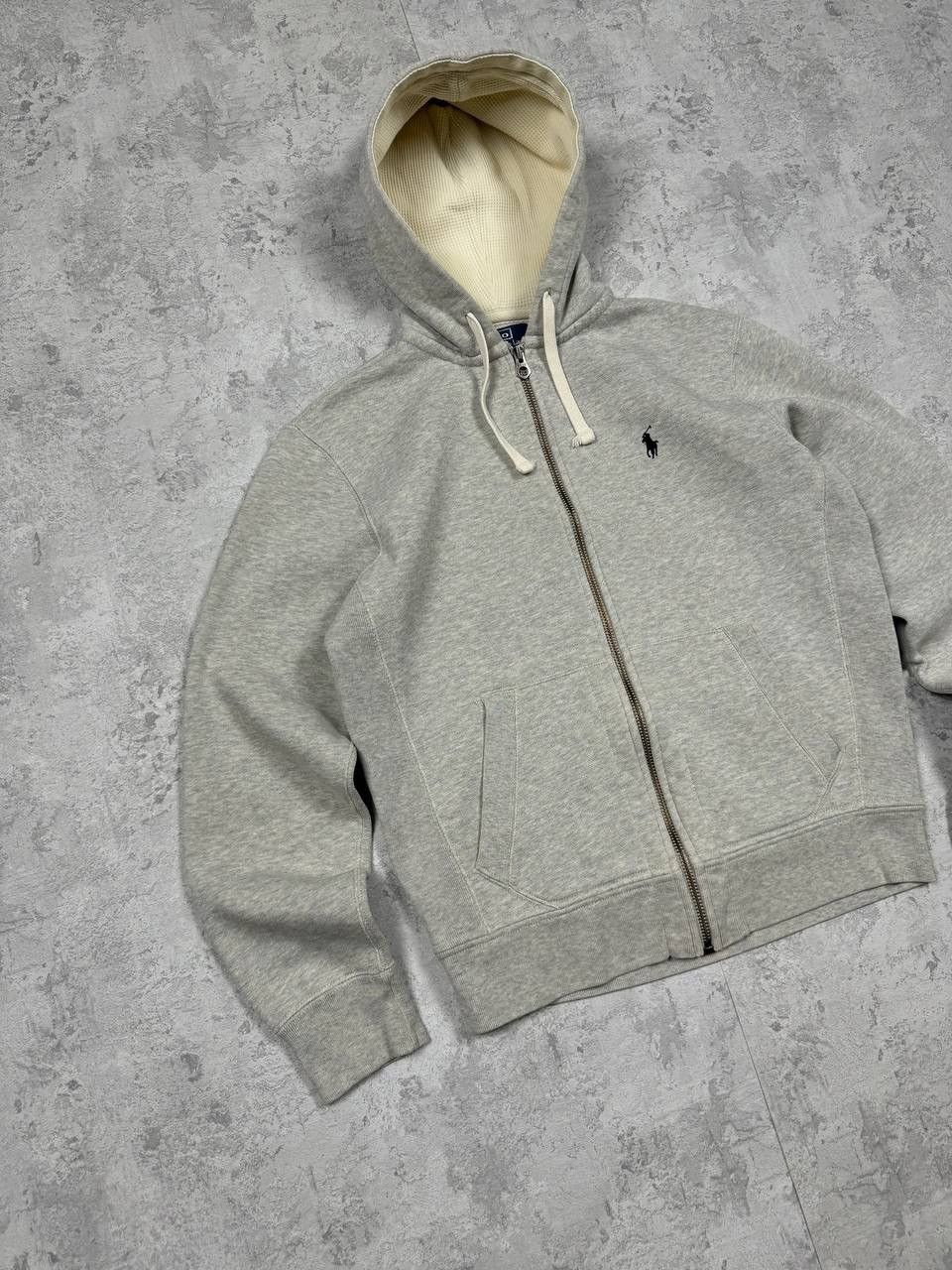 Polo Ralph Lauren Vintage Polo Ralph Lauren Gray Y2K Zip Hoodie Size S Size US S / EU 44-46 / 1 - 2 Thumbnail