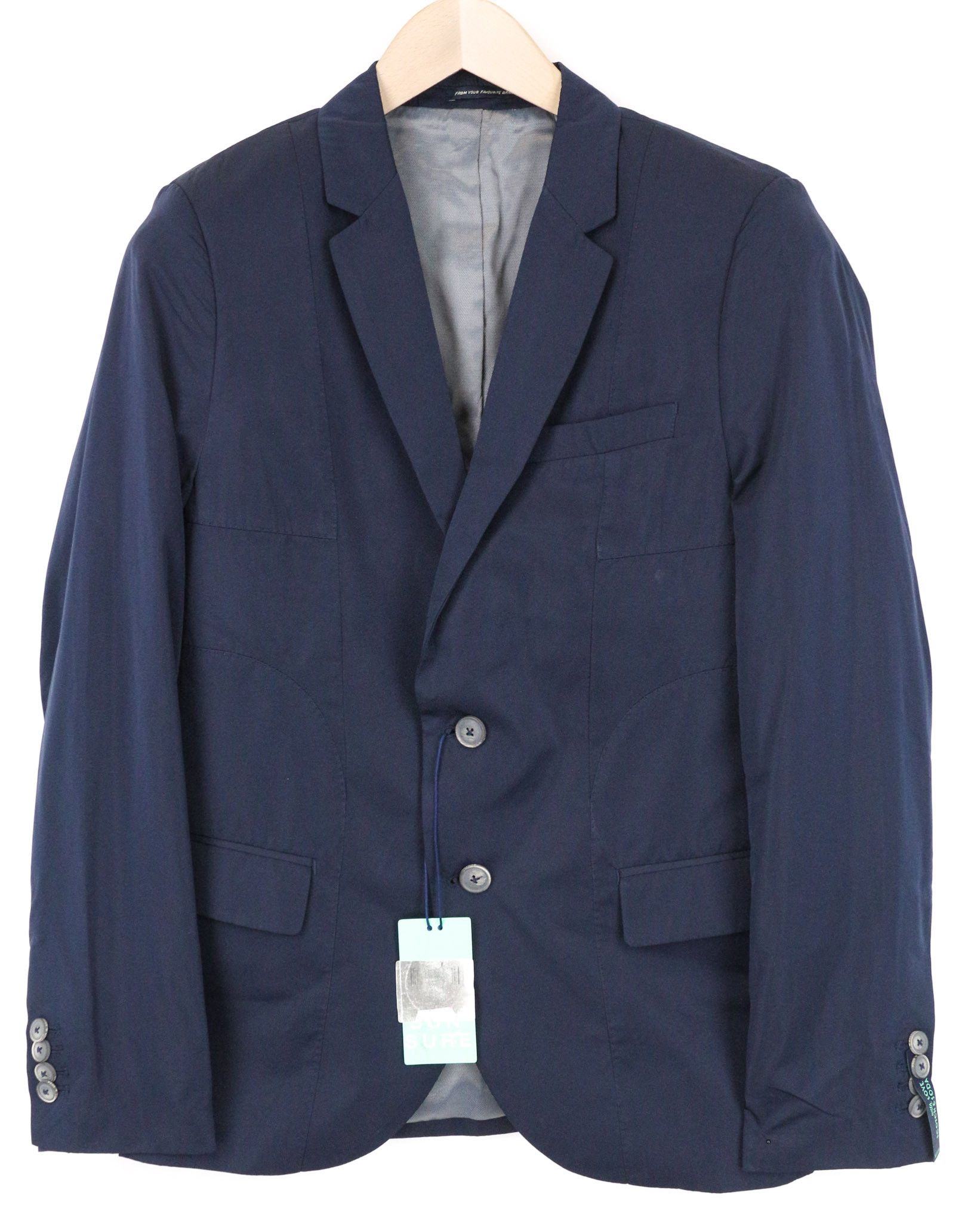 Scotch & Soda AMS COUTURE S Blue Single-Breasted Lined Blazer 74036 Size 36R - 1 Thumbnail