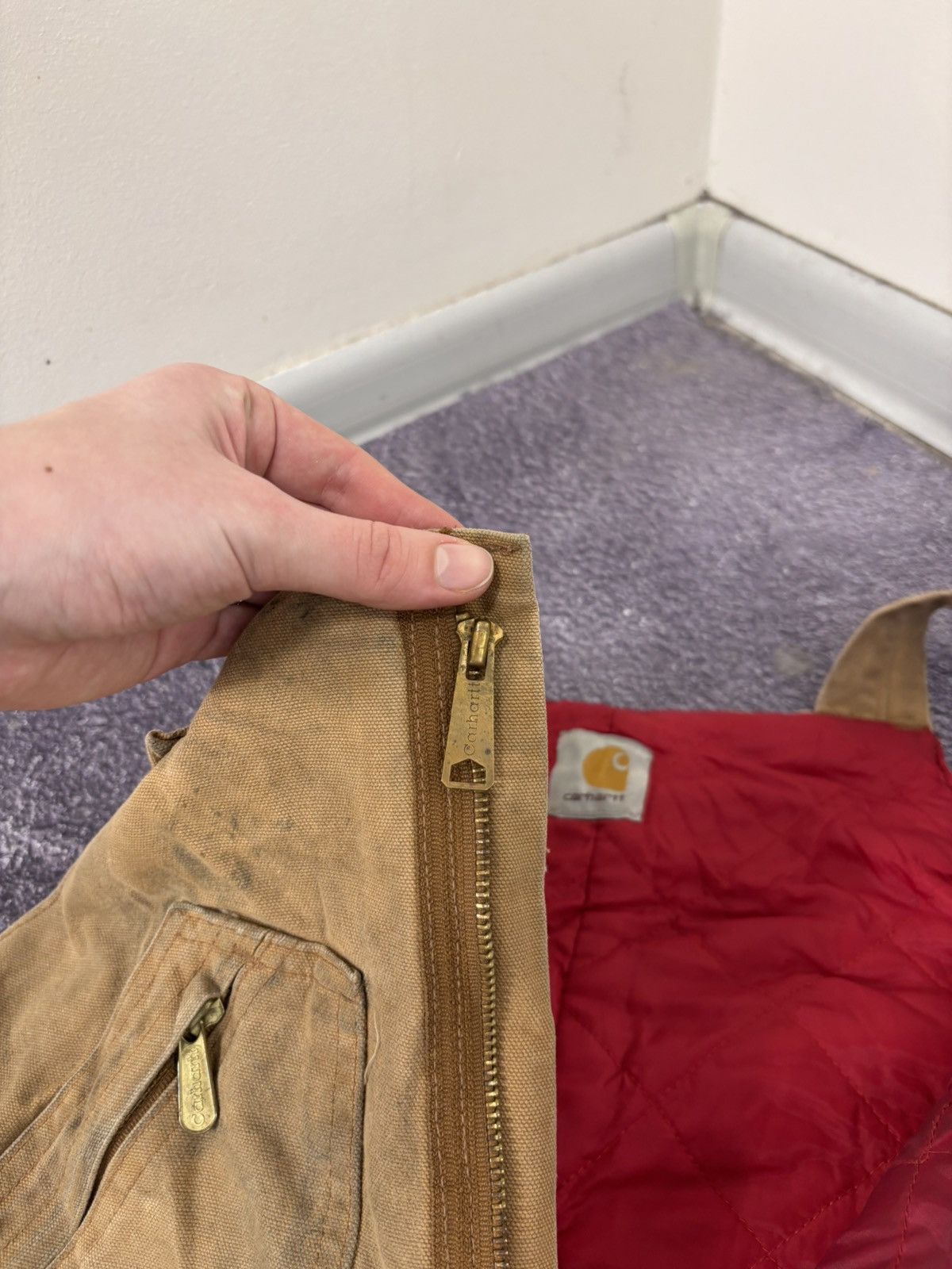 Carhartt Vintage Carhartt Bib Overalls R38 BRN Double Knee USA Made Size US 44 / EU 60 - 14 Thumbnail