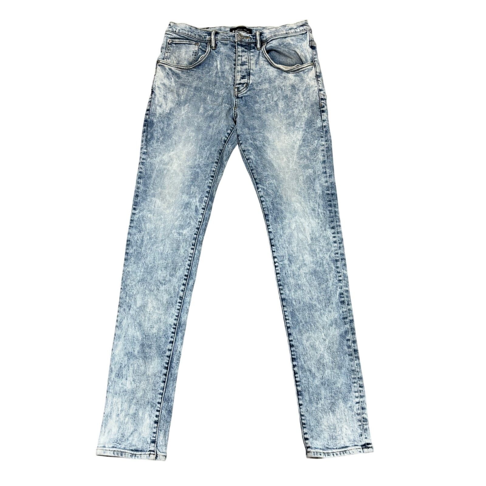 Purple Brand Purple Brand P002 Slim Acid Wash Jeans Men's 32x33 Size US 32 / EU 48 - 1 Thumbnail