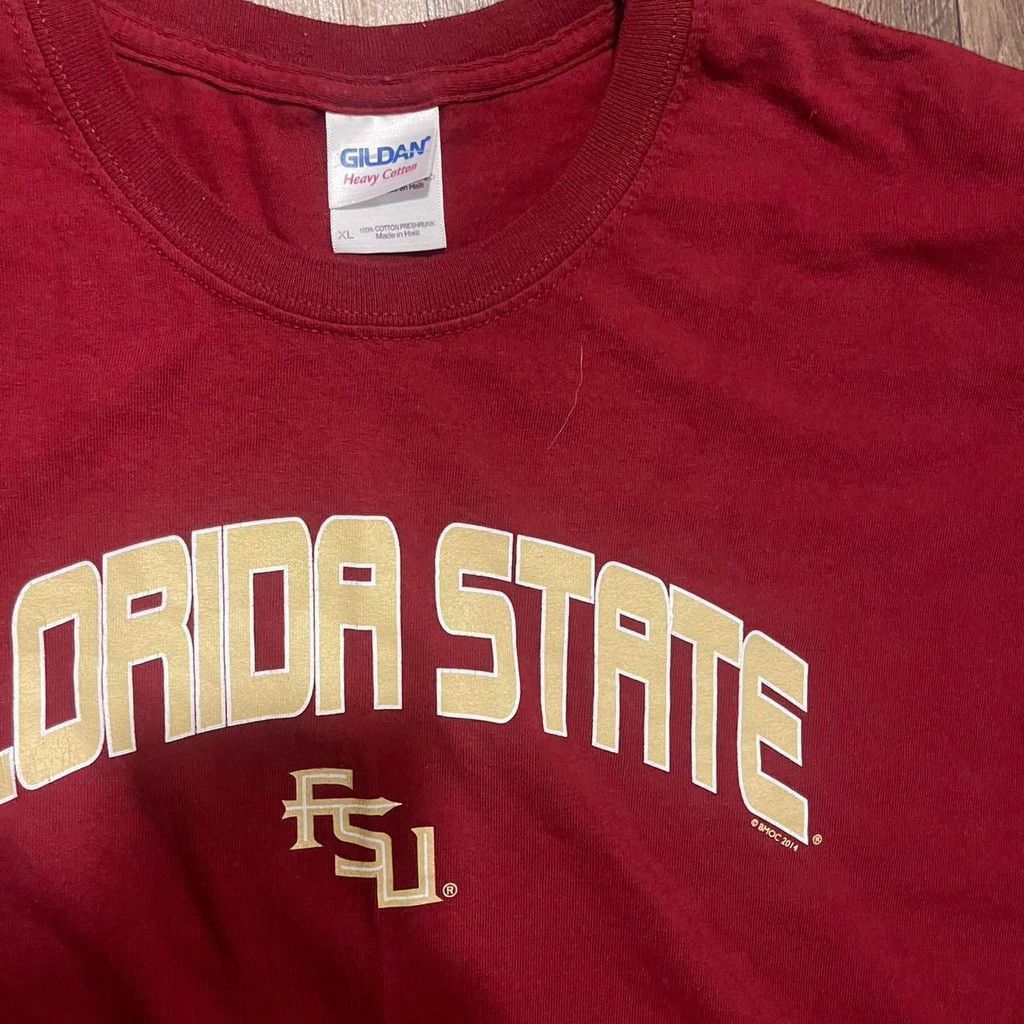 Gildan Florida State Seminoles cotton tee size XL Size US XL / EU 56 / 4 - 3 Thumbnail