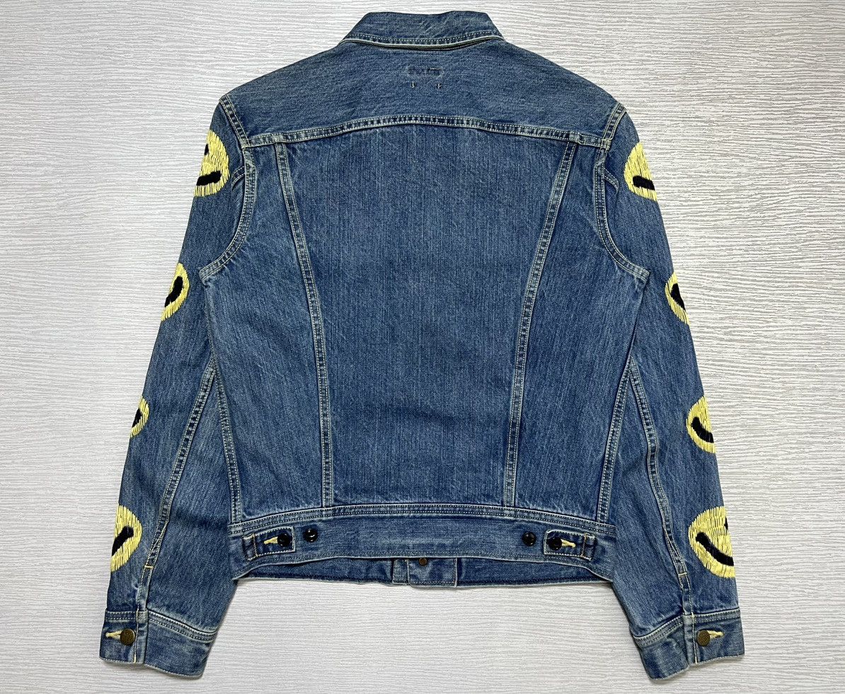 Kapital Kapital 14oz Westerner Long Washed Smiley Denim Jacket Size US XXS / EU 40 - 4 Thumbnail