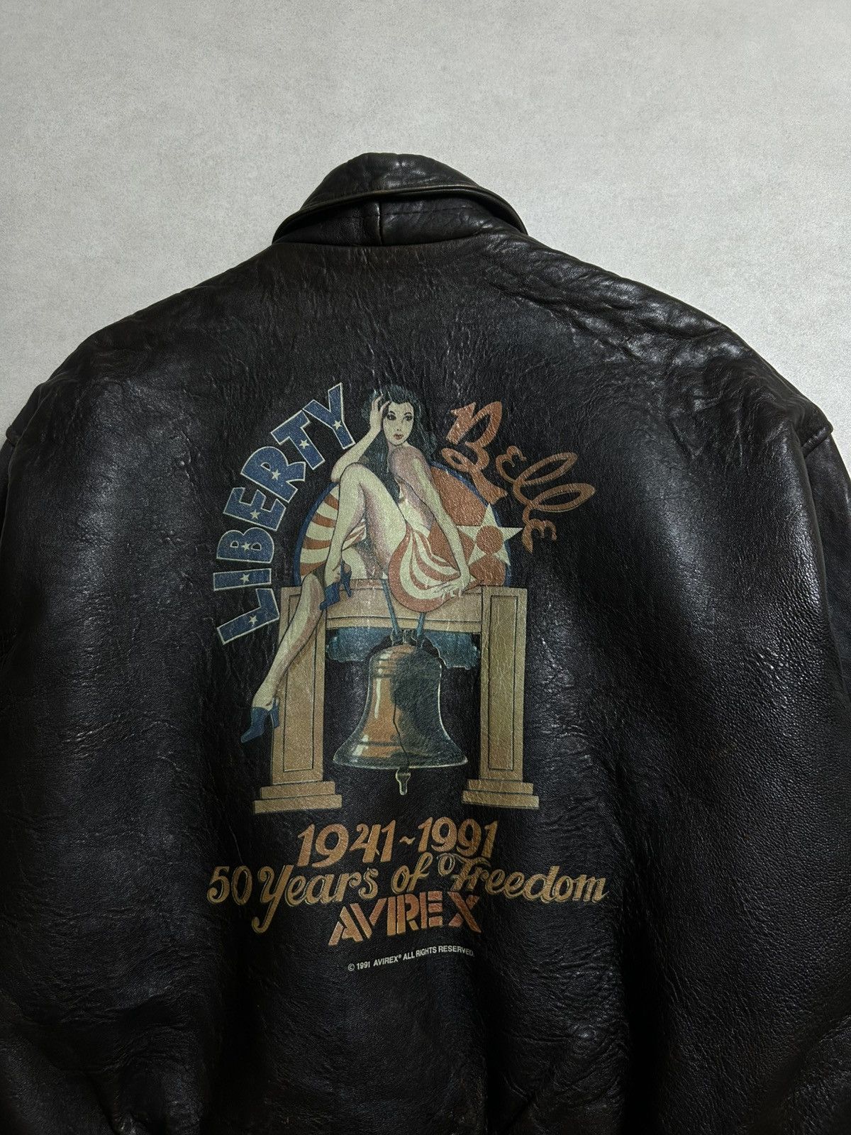 Other Rare Vintage 1991 Avirex A-2 Flight Jacket Size US L / EU 52-54 / 3 - 12 Thumbnail