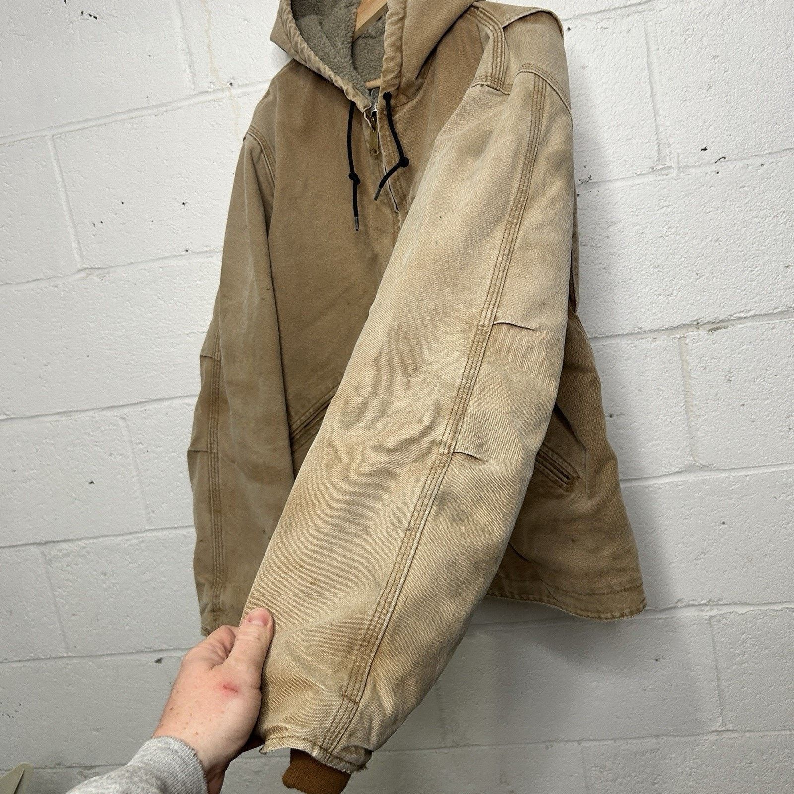 Carhartt Y2K Carhartt Sherpa-Lined Hooded Detroit Jacket “Brown” J141 Size US XL / EU 56 / 4 - 10 Thumbnail