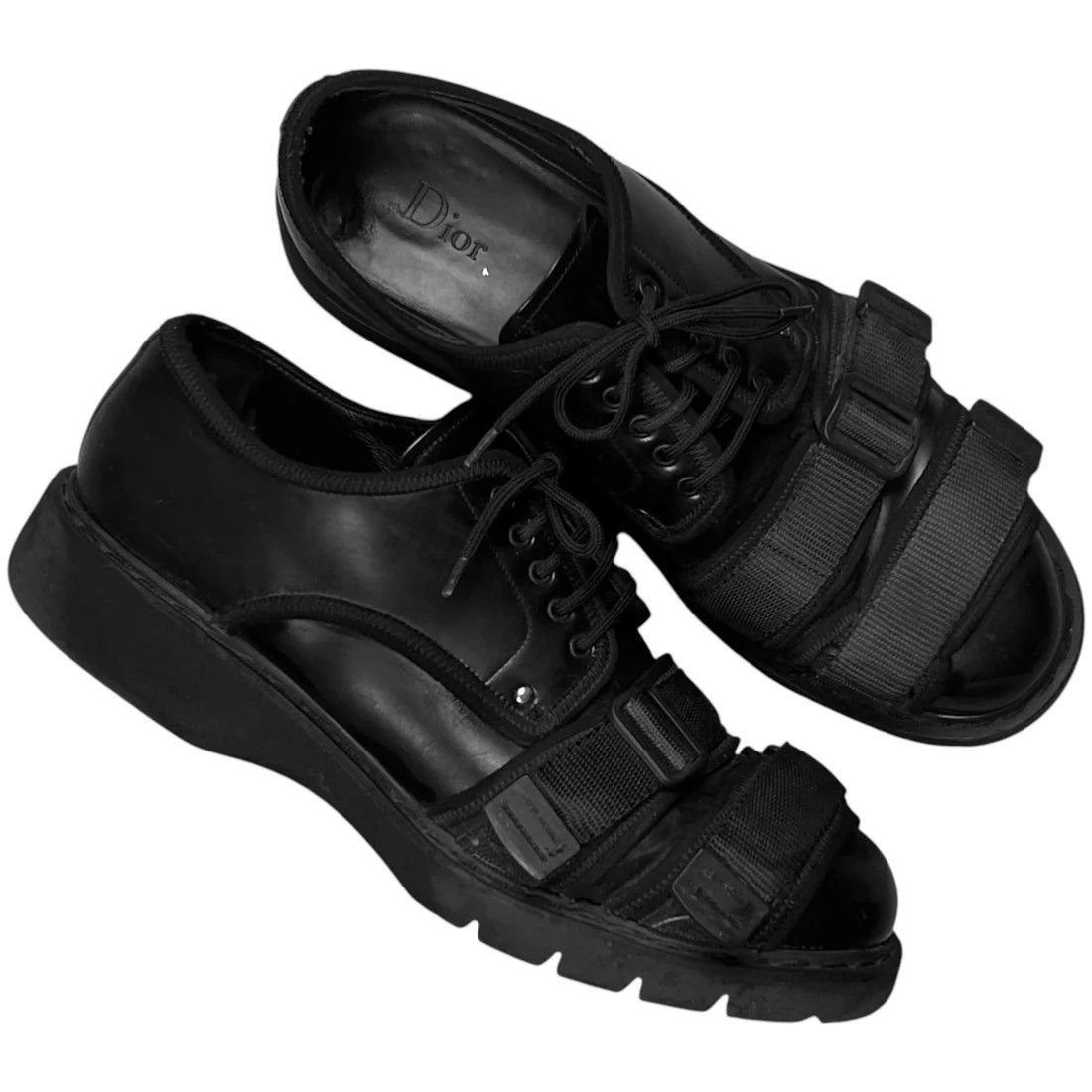 Dior Dior Homme Dual Velcro Strap Derbies - AW17 Size US 9 / EU 42 - 1 Thumbnail