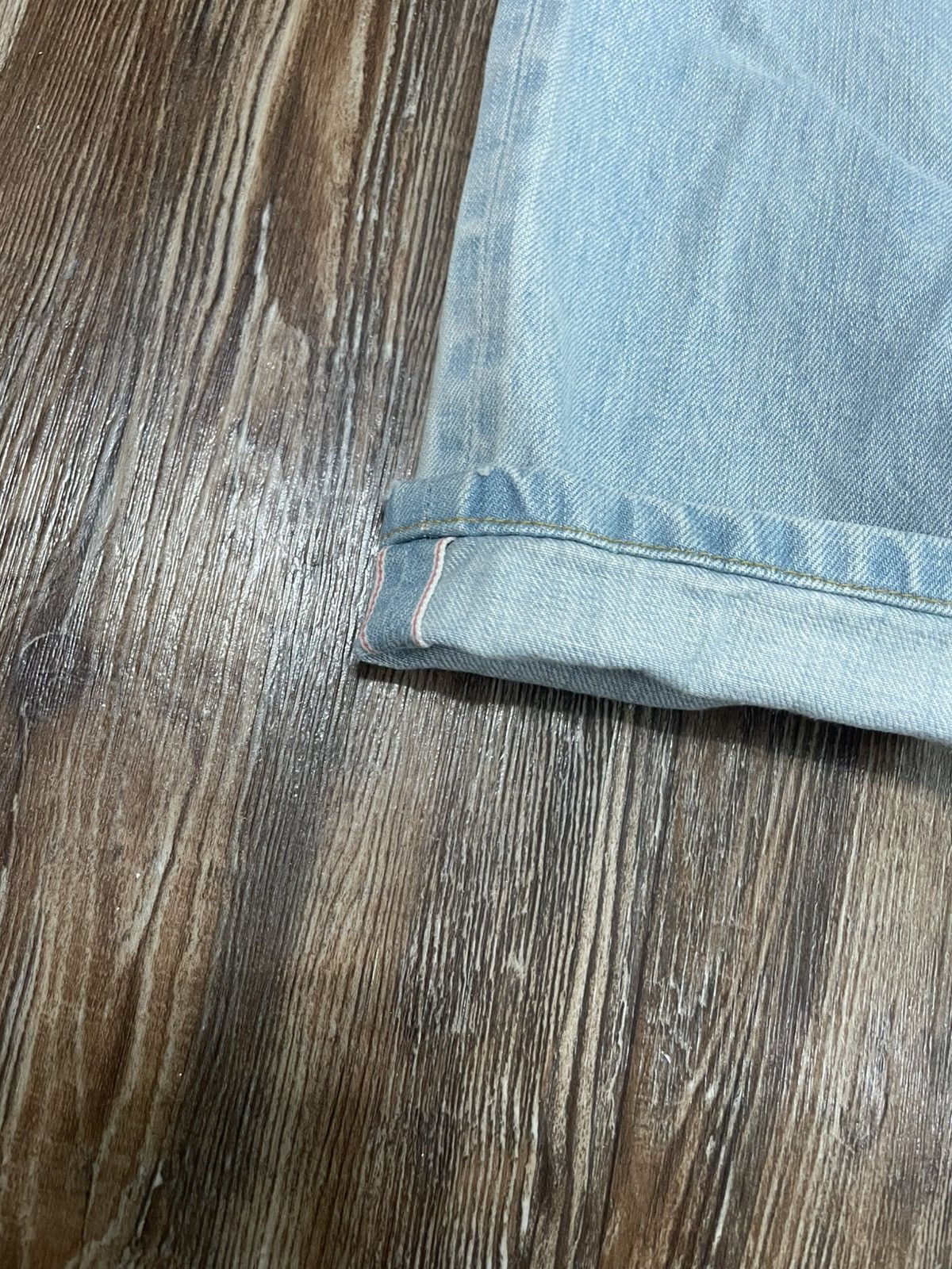 Noah 30 Light Stone Wash Selvedge Denim Jeans 5-Pocket Size US 30 / EU 46 - 3 Thumbnail