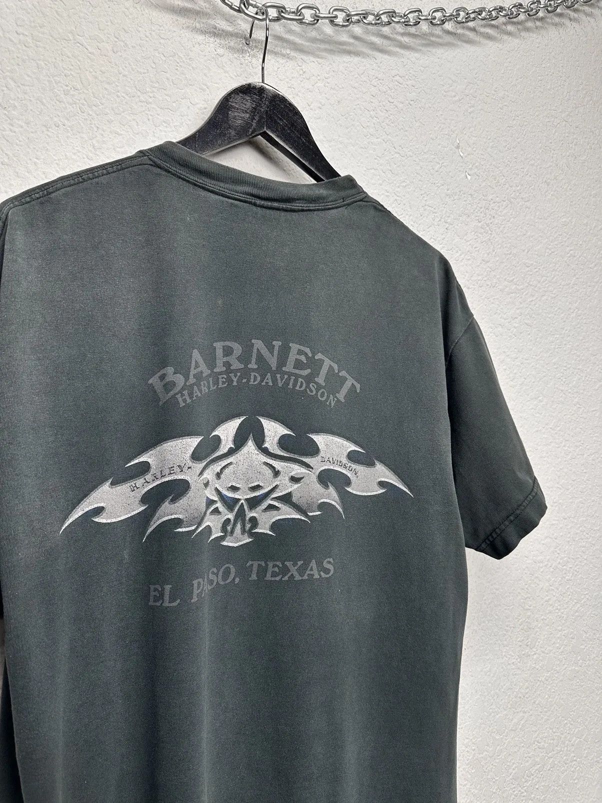 Harley Davidson Harley Davidson T-shirt Vintage Black Faded Moto Leather Size US M / EU 48-50 / 2 - 10 Thumbnail