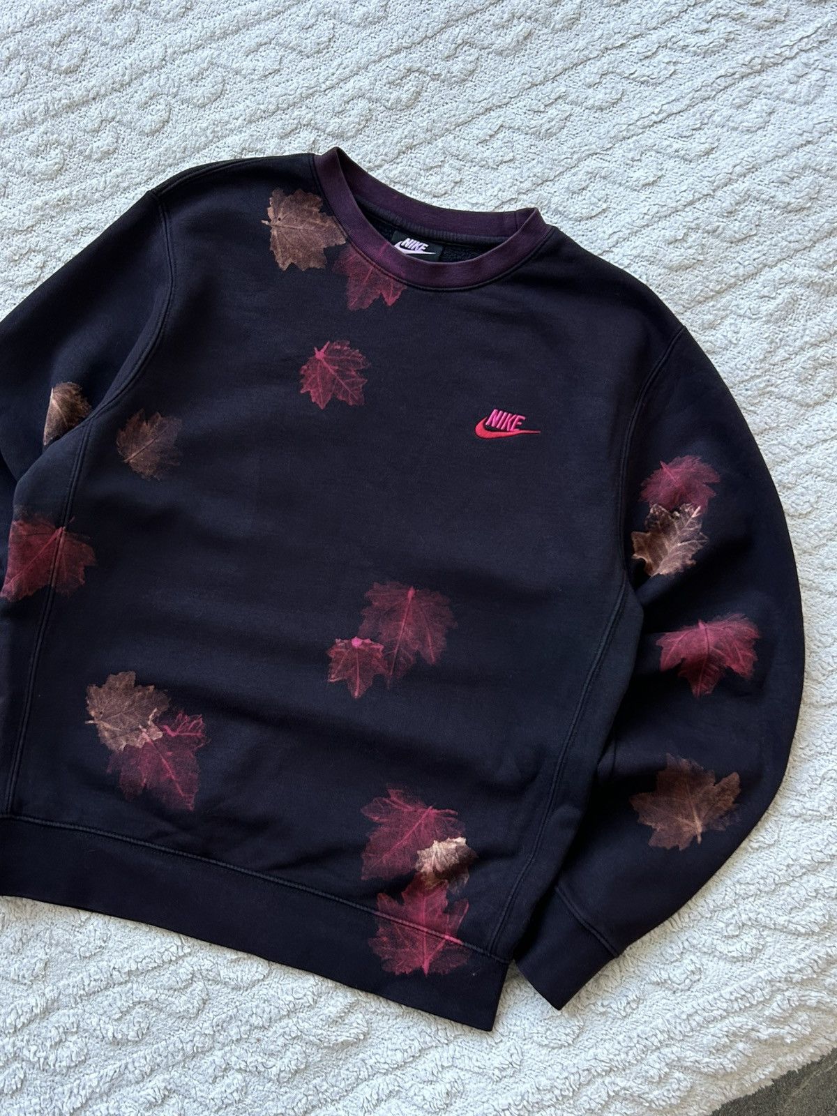 Nike Vintage sweatshirt Nike swoosh custom leaves small Size US S / EU 44-46 / 1 - 10 Thumbnail