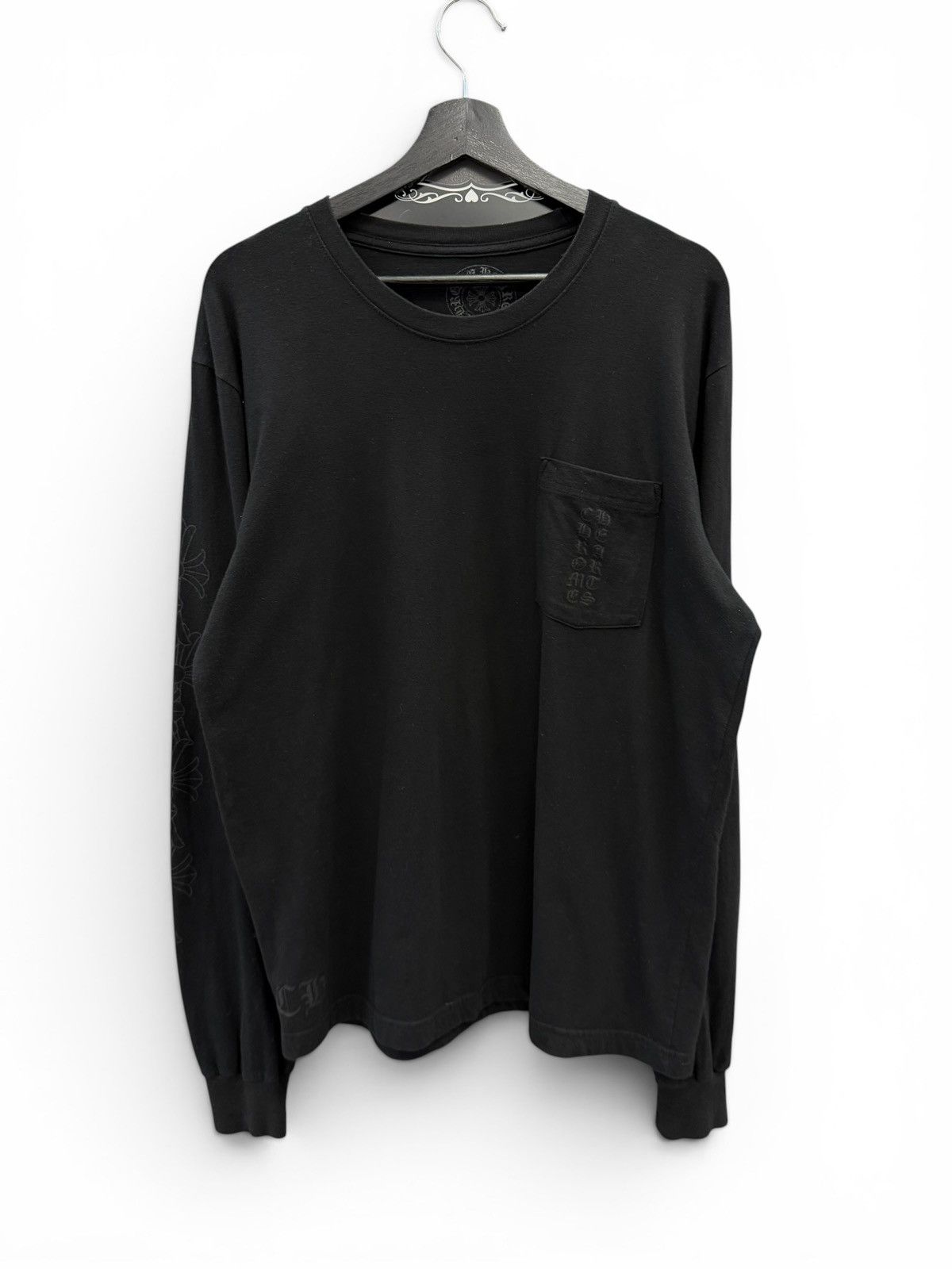 Chrome Hearts Chrome Hearts Miami Vertical Logo Long Sleeve Shirt Size US L / EU 52-54 / 3 - 1 Thumbnail