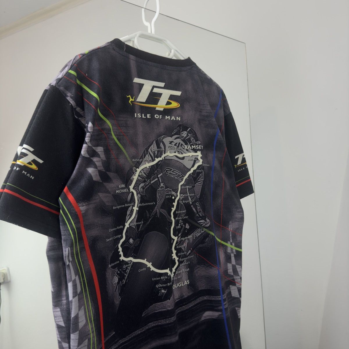 Vintage Isle Of Man TT Over Print Motorcycle Y2K Style Size US XL / EU 56 / 4 - 9 Thumbnail