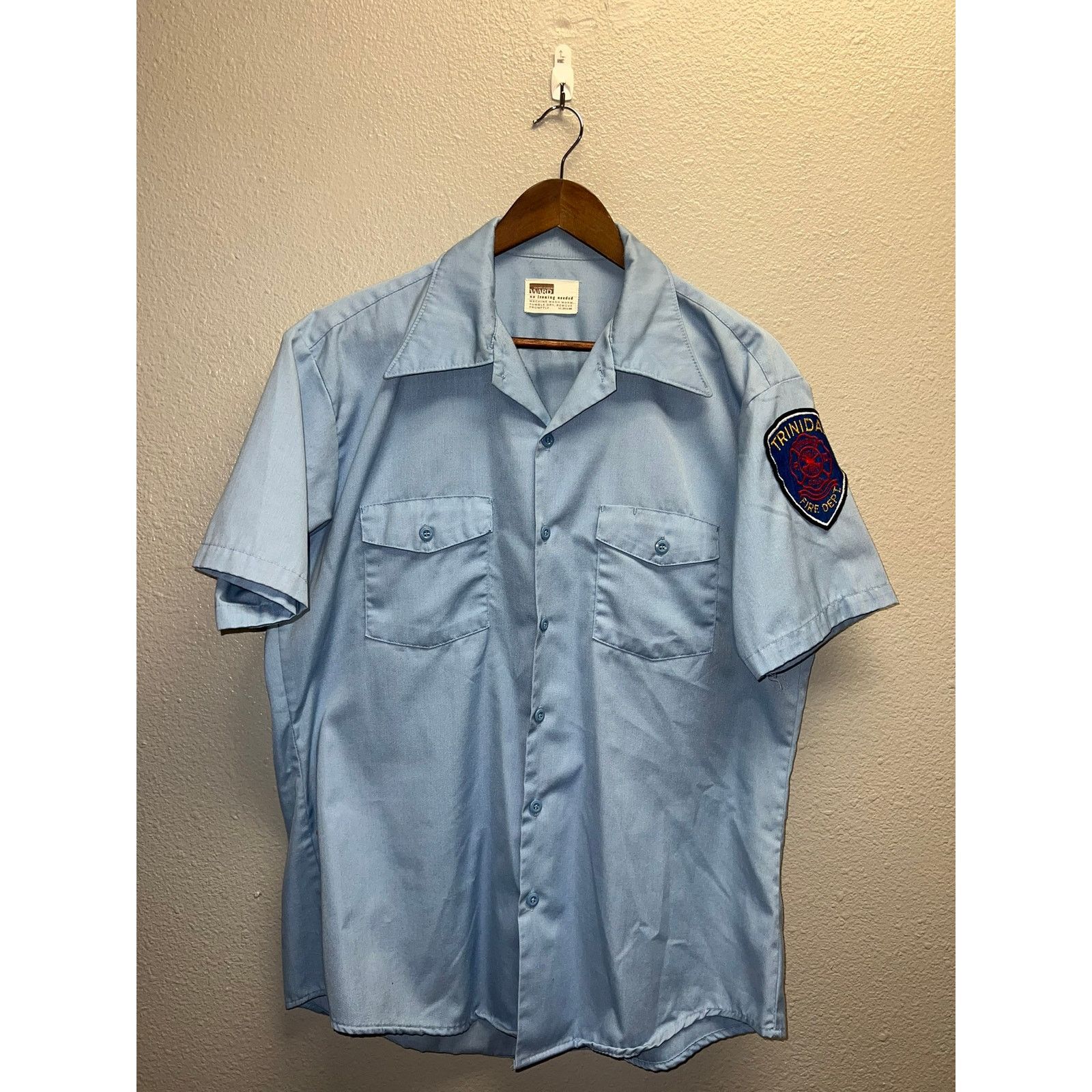 Vintage Vintage Montgomery Ward Fire Department Shirt Trinidad 60s Size US XL / EU 56 / 4 - 1 Thumbnail