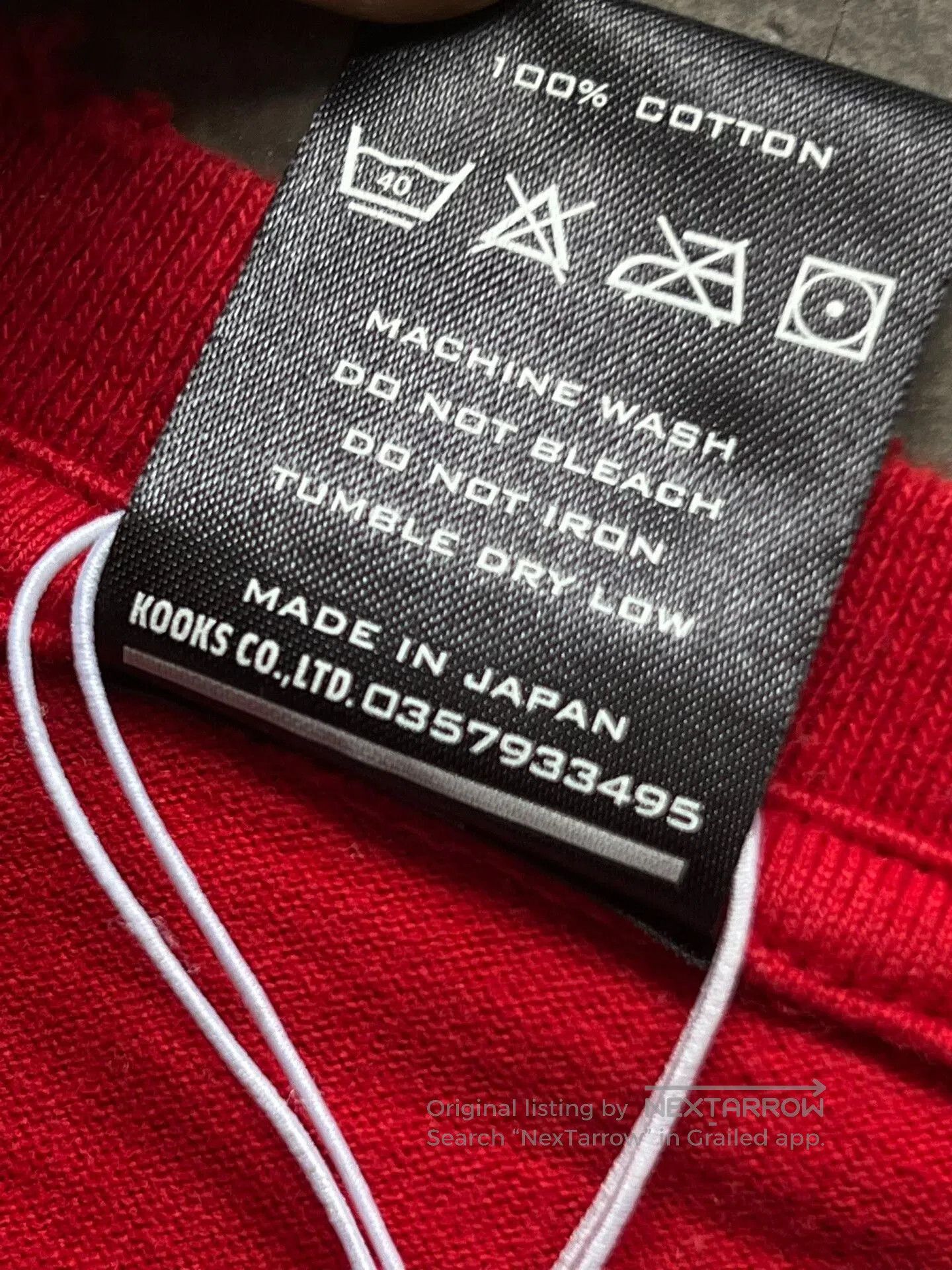 Number (N)ine red graphic slogan t-shirt. Size US M / EU 48-50 / 2 - 9 Thumbnail