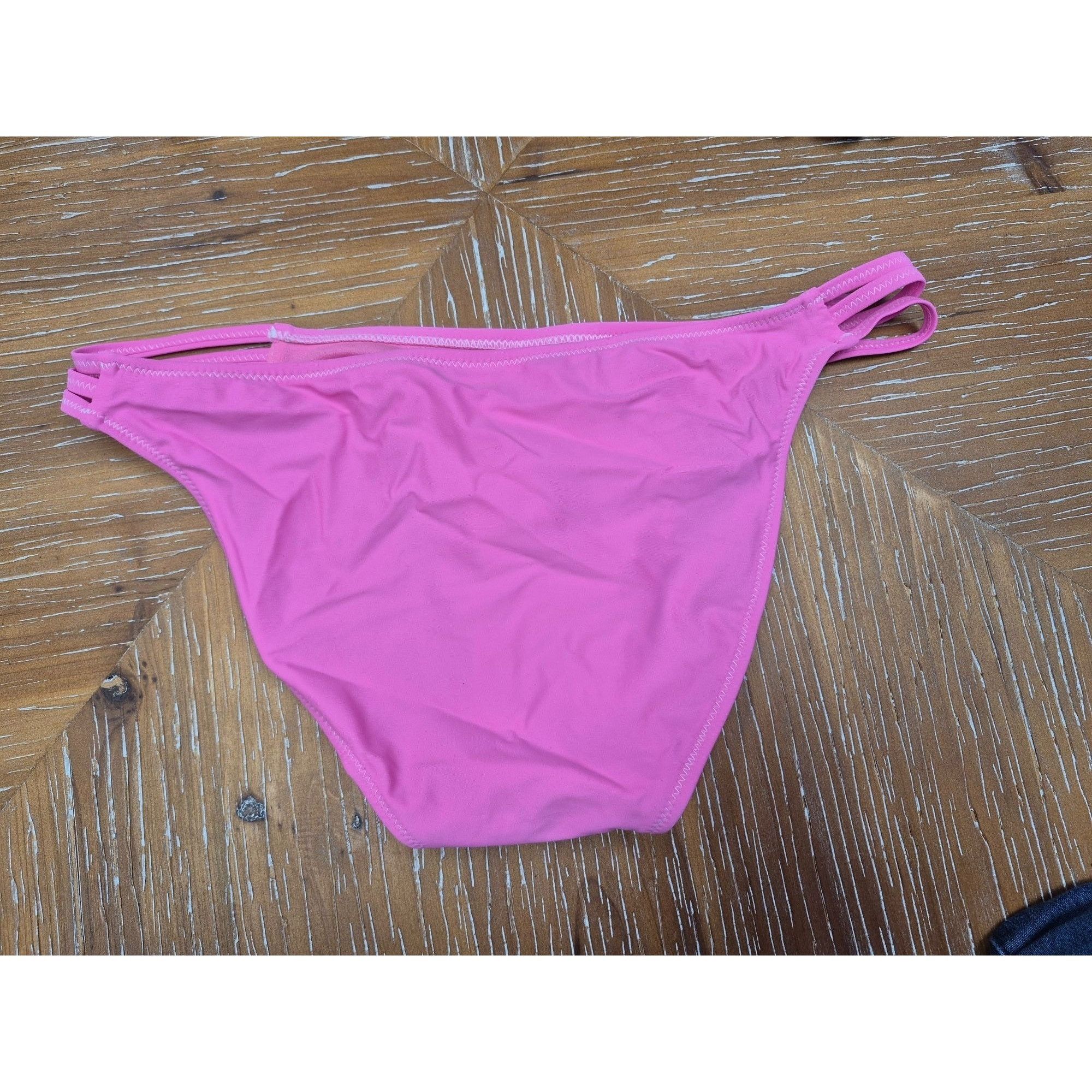 Other Xhilaration Pink Bikini Bottoms Womens Swimwear L Nylon/Span Size ONE SIZE - 2 Thumbnail