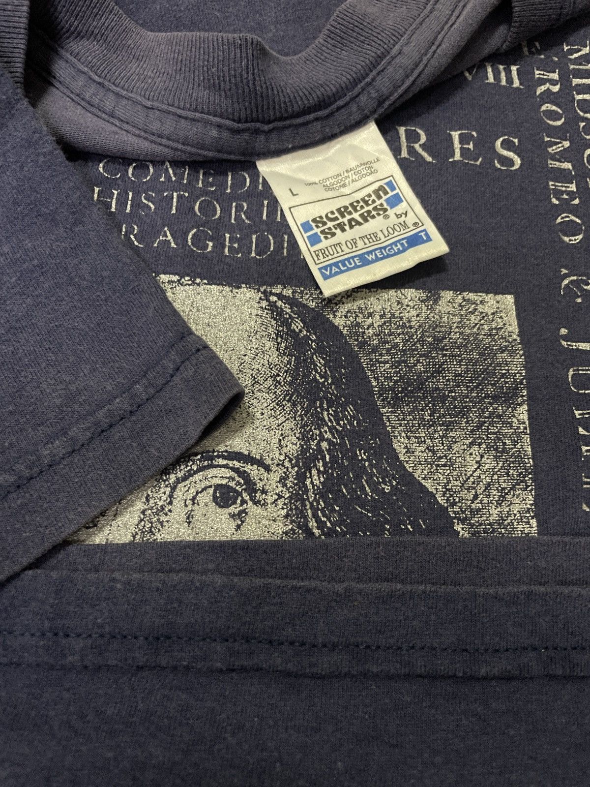 Vintage Vintage 90s William Shakespeares Biography Art Tees Size US L / EU 52-54 / 3 - 2 Thumbnail