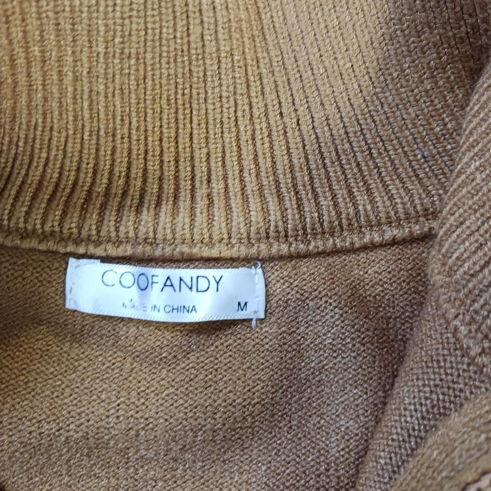 Other Coofandy Women's Orange & Black Stripes 1/4 Zip Sweater M Size M / US 6-8 / IT 42-44 - 3 Thumbnail