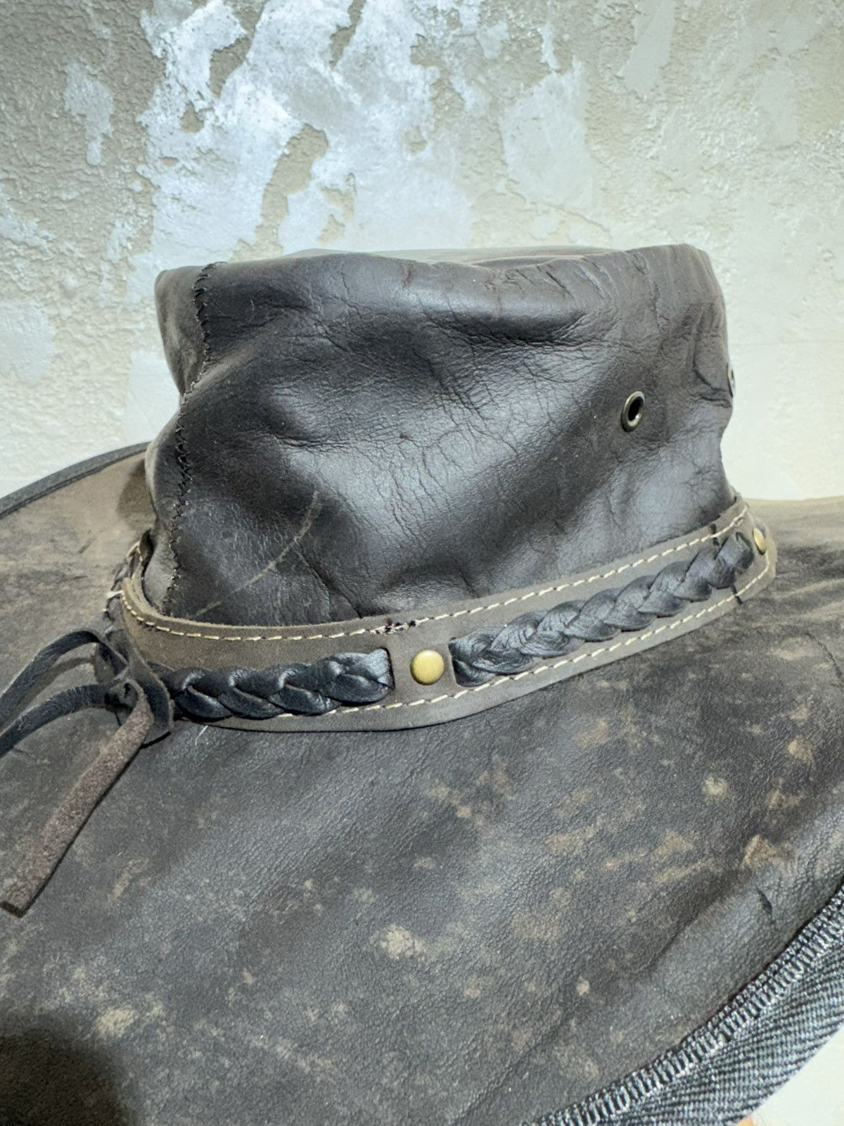 Vintage BarmahHats Vintage Kangaroo Leather Hat Size ONE SIZE - 7 Thumbnail