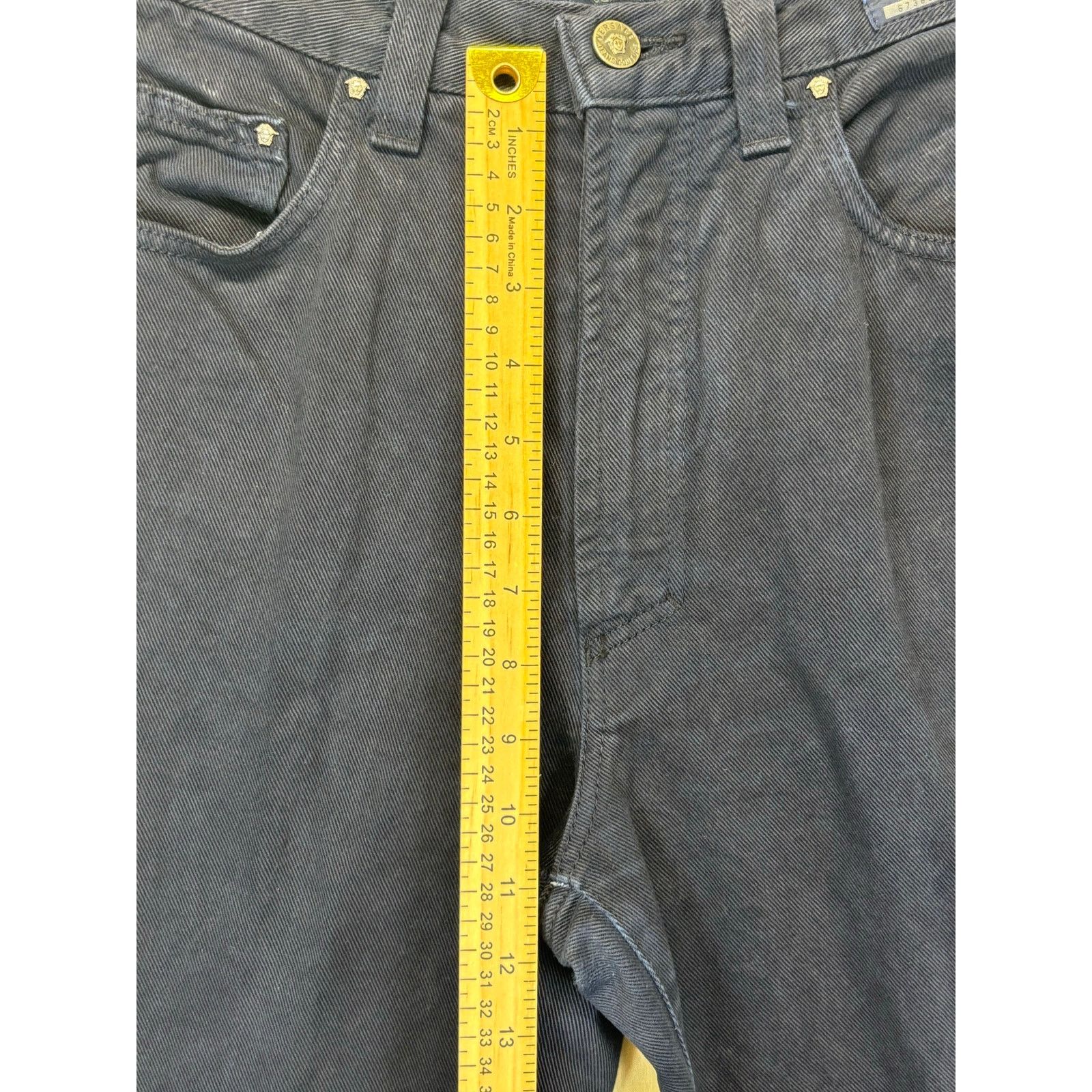 Versace Jeans Couture VERSACE Jeans Couture Women's Straight-Leg Jeans 28x27 Blue Size 28" / US 6 / IT 42 - 3 Thumbnail