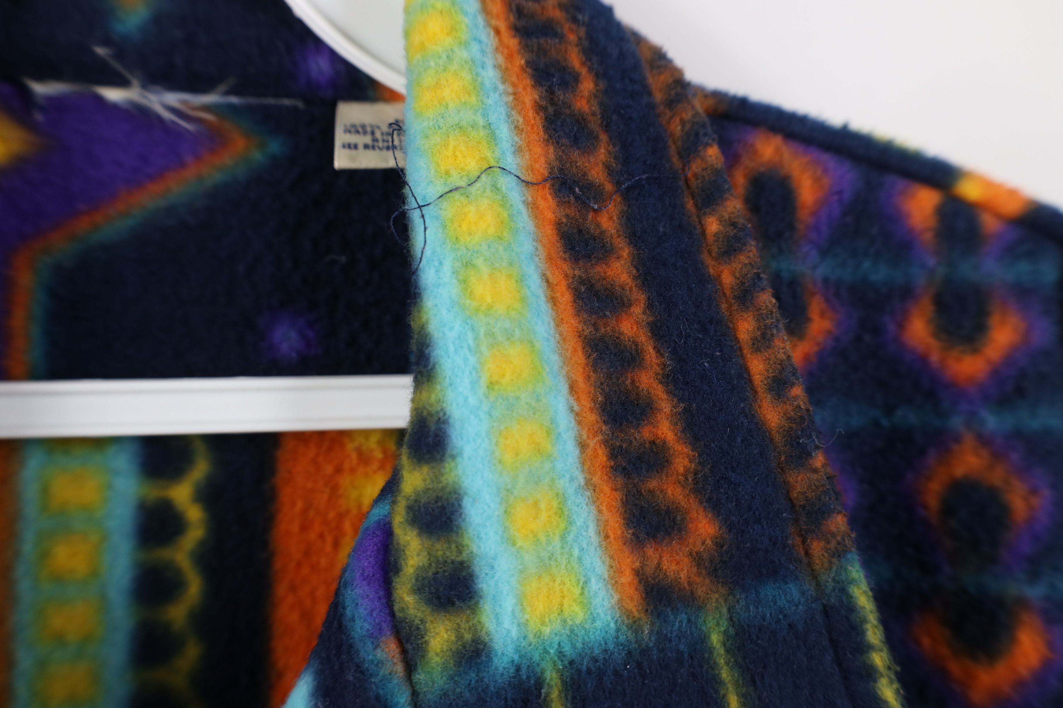 Vintage Vintage 90s Streetwear Southwestern Fleece Shirt Jacket Size M / US 6-8 / IT 42-44 - 4 Thumbnail