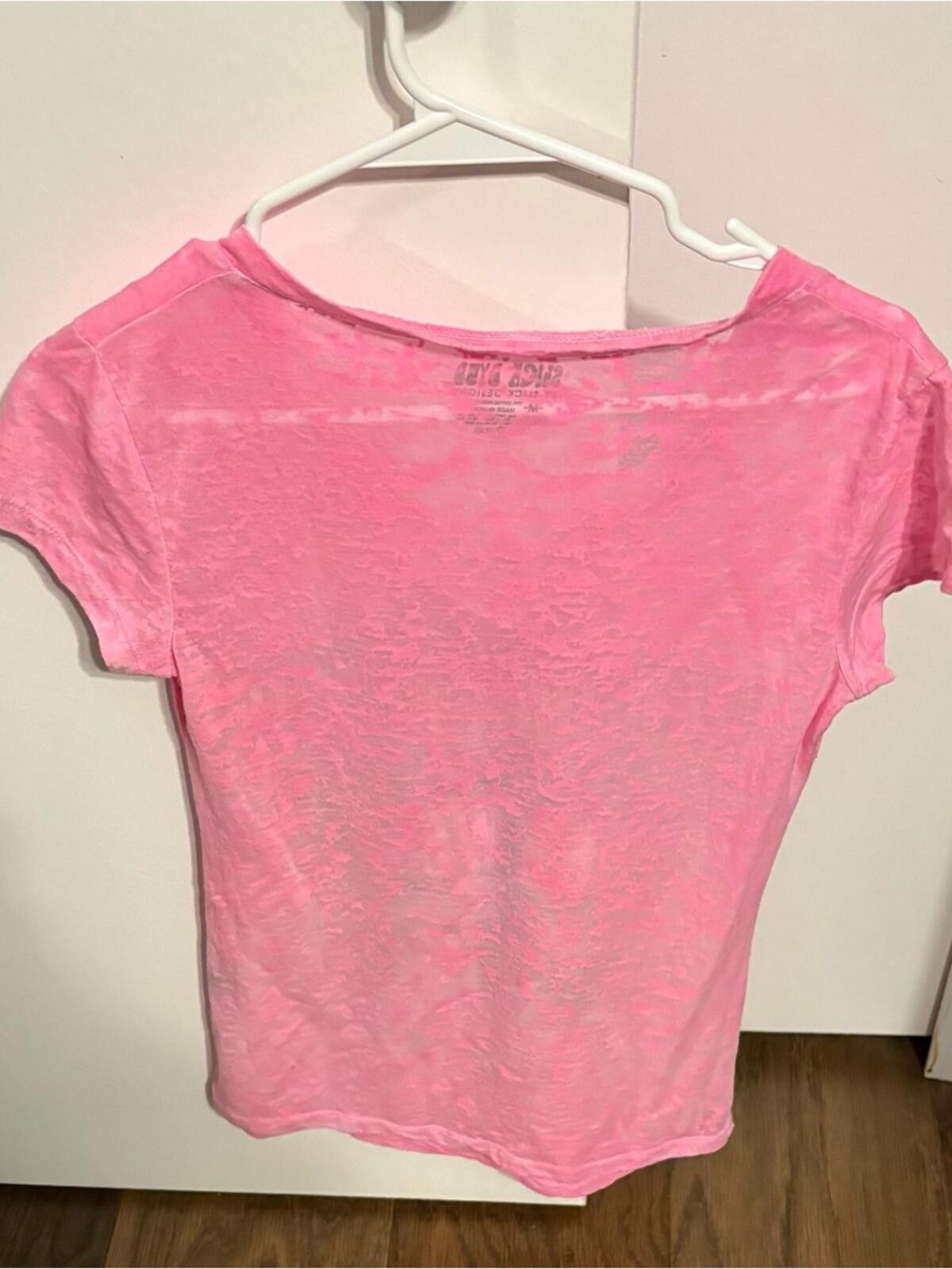 Other Slick Designs Daytona Beach Bike Week Pink V-Neck Tee Size M / US 6-8 / IT 42-44 - 2 Thumbnail
