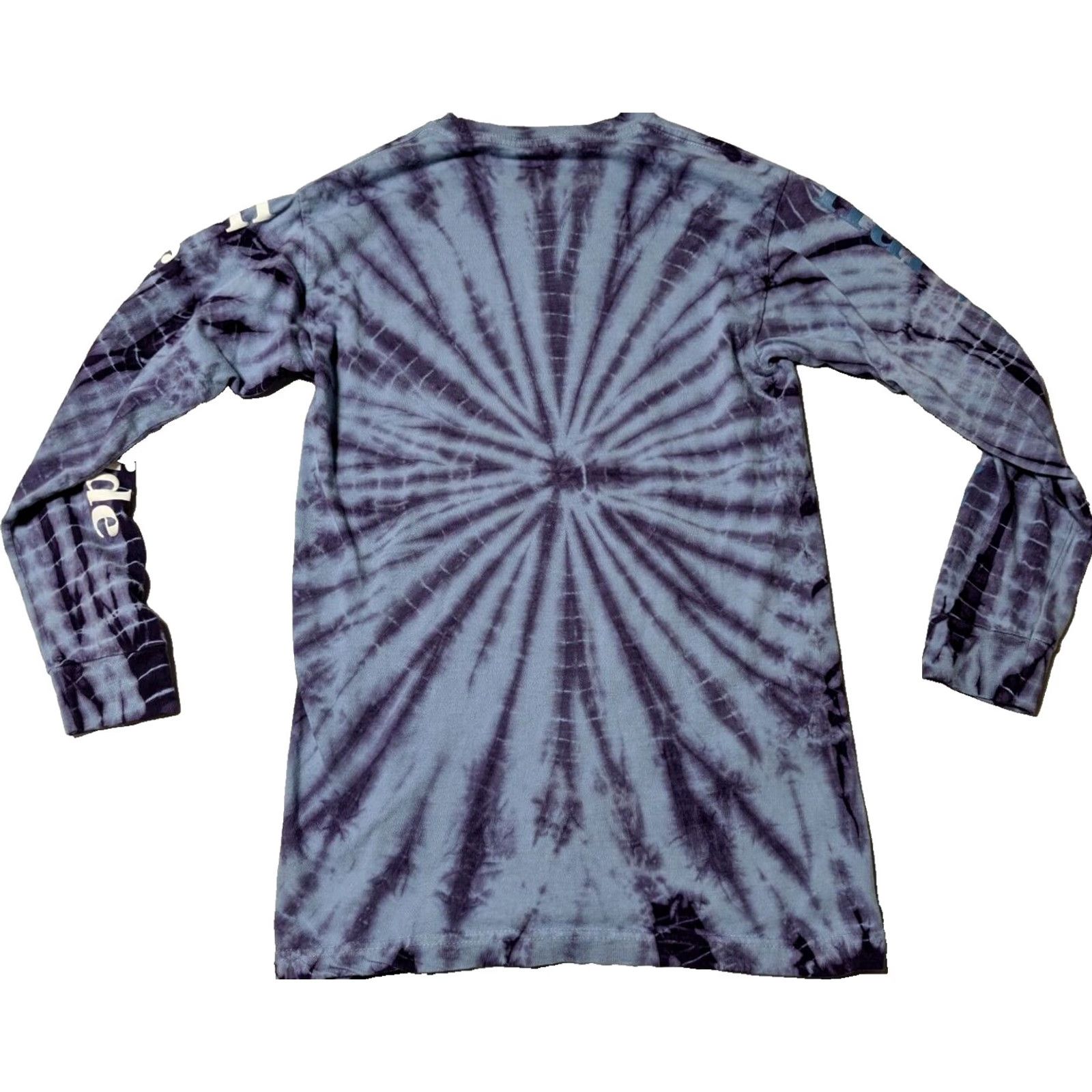 Huf HUF WORLDWIDE Men Small Blue Purple Tie Dye Cotton Long Sleeve T-Shirt Size US S / EU 44-46 / 1 - 2 Thumbnail
