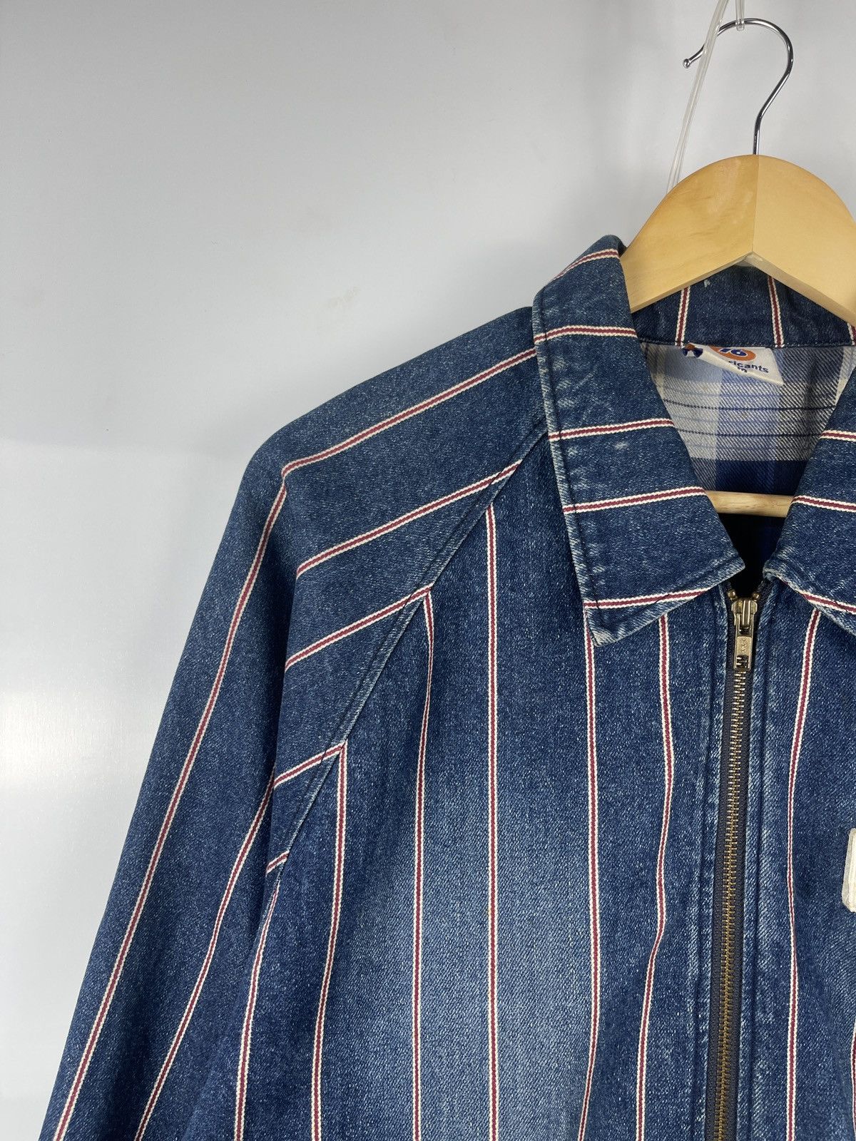 Union LA × Vintage Vintage 76 Lubricants Selvedge Zipper Denim Jacket Size US M / EU 48-50 / 2 - 3 Thumbnail