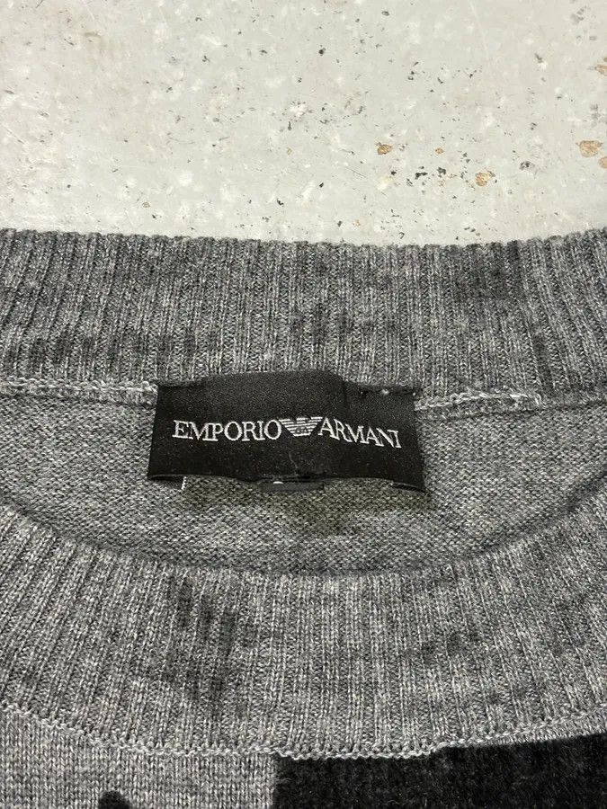 Emporio Armani FW2019 Emporio Armani Abstract Skyscrapers Grey Sweater Size US M / EU 48-50 / 2 - 7 Thumbnail