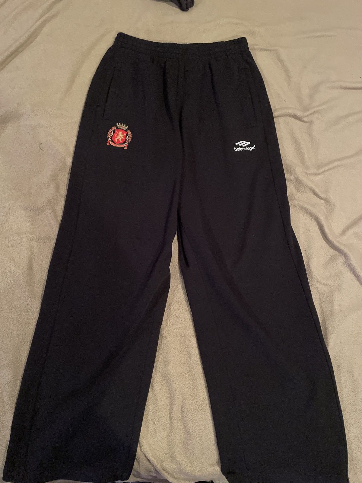 image of Balenciaga Black Saggy Soccer Sweatpants 2023, Men's (Size 30)