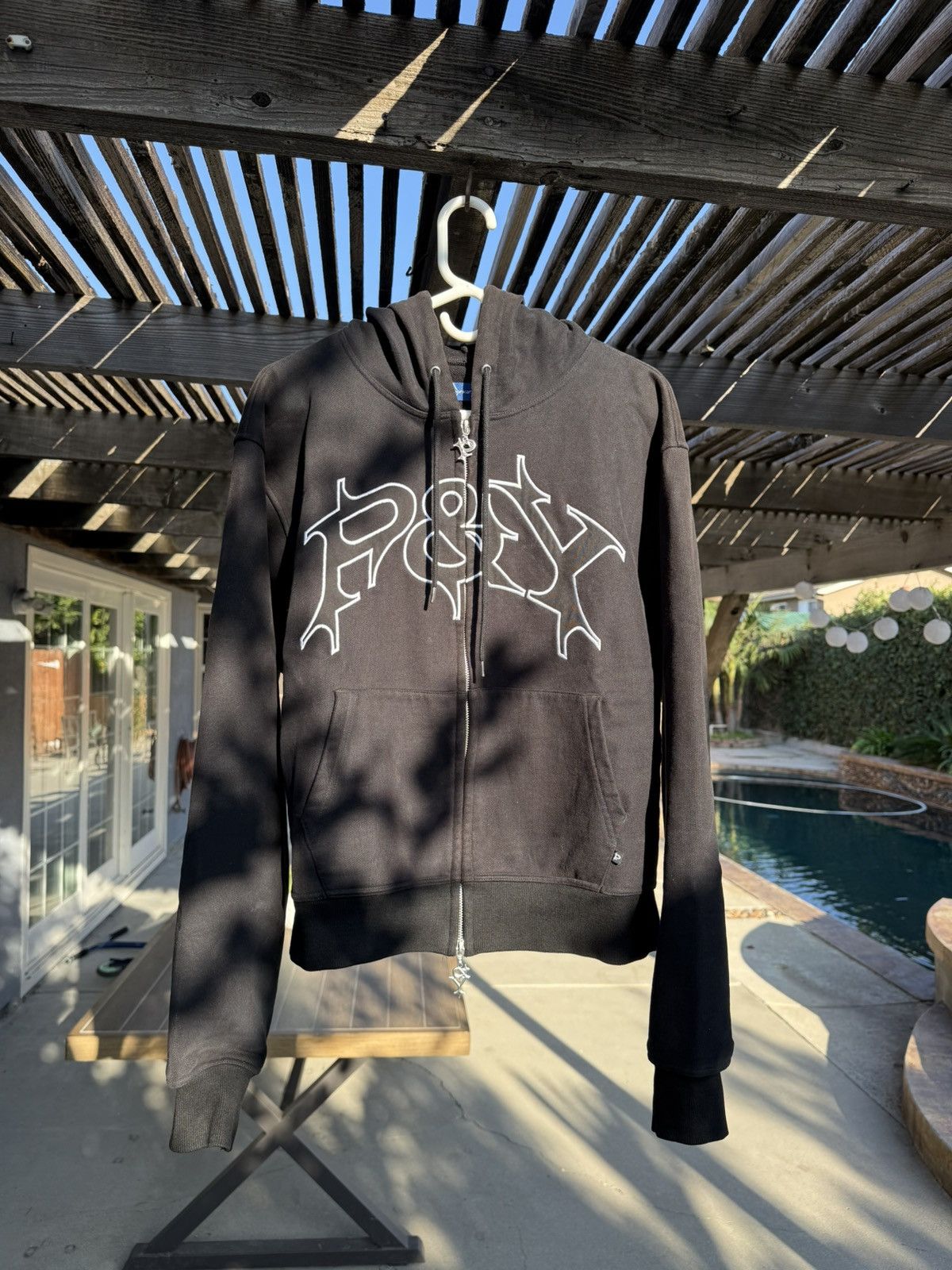 Punk and Yo Punkandyo zip up hoodie size small 'Black' | Grailed
