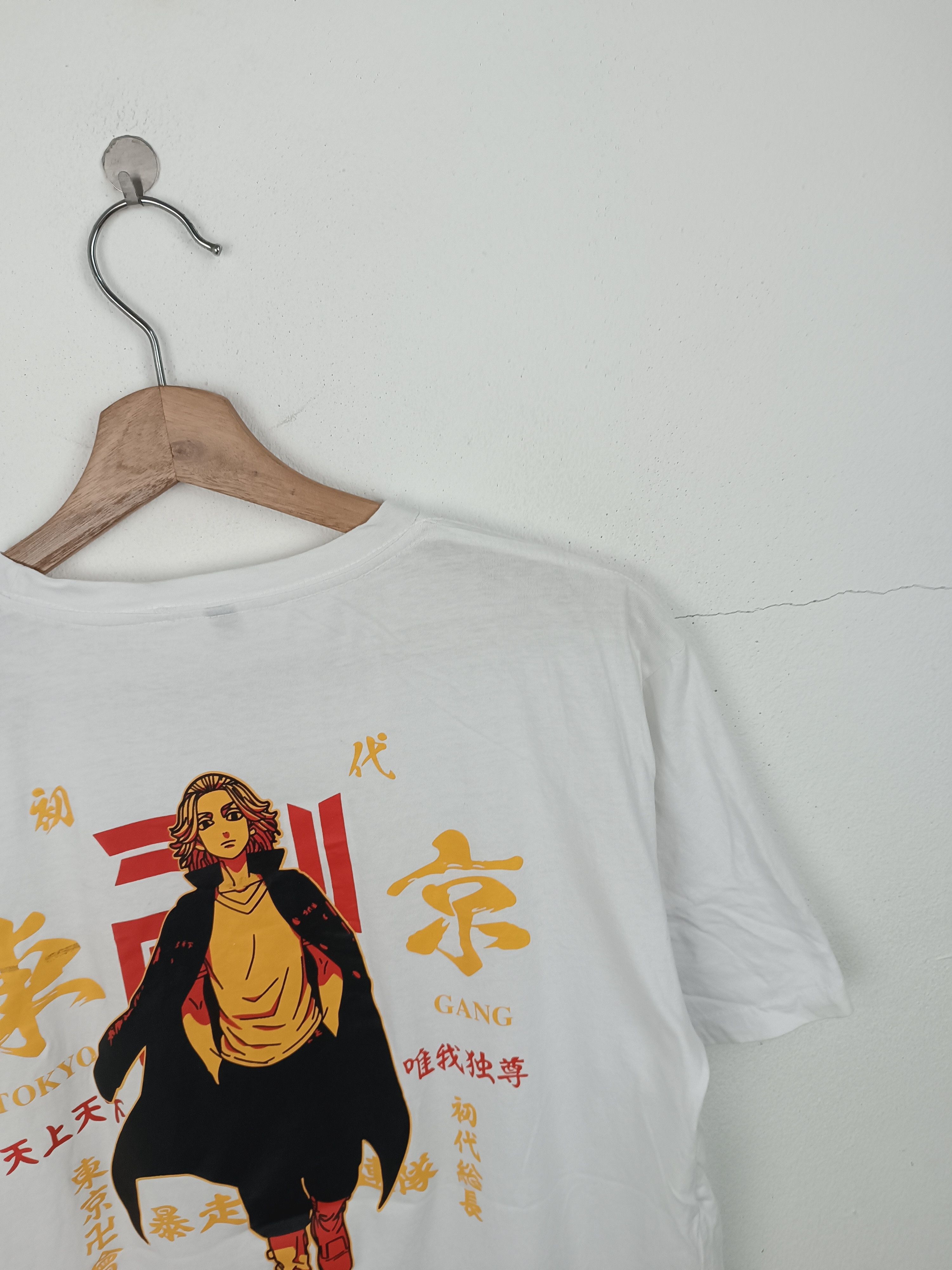 Anime VINTAGE TOKYO REVENGERS GANG MIKEY TOMAN TEE bleach naruto Size US M / EU 48-50 / 2 - 14 Thumbnail