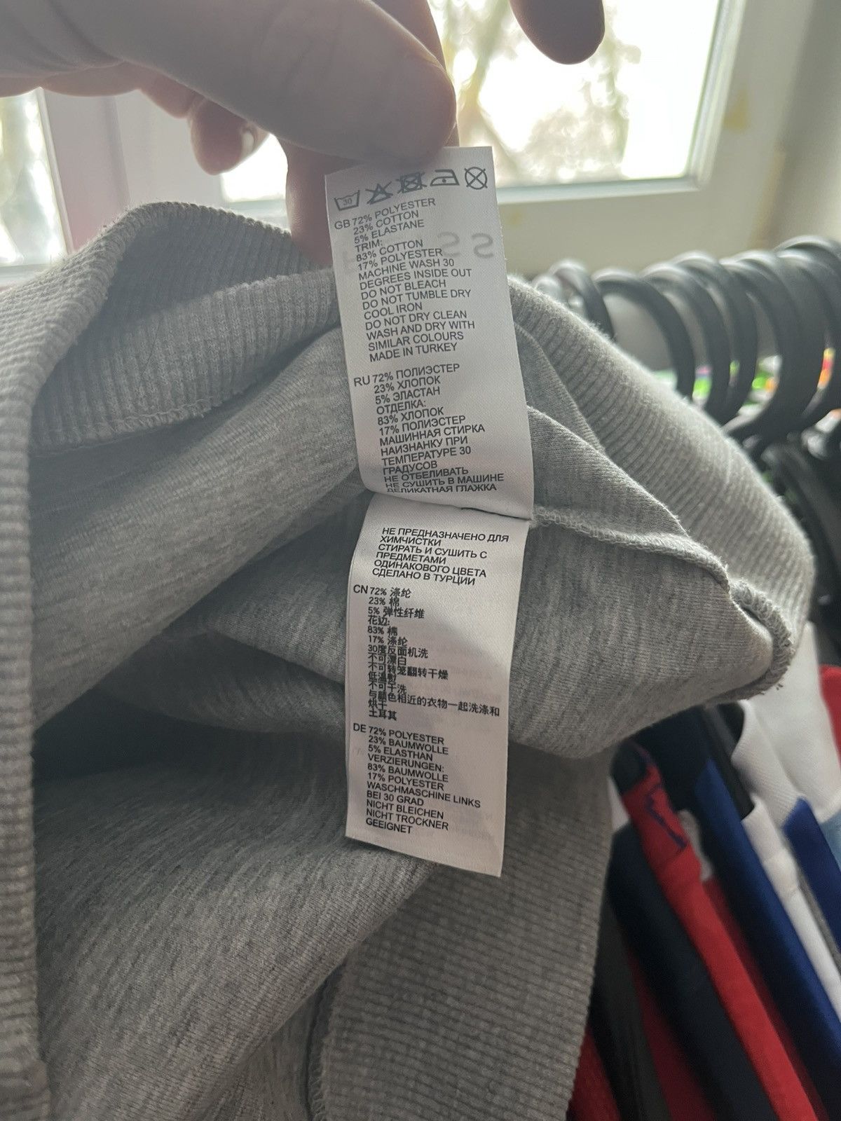 Reiss REISS TEXTURED GREY COTTON SWEATSHIRT SIZE M MENS Size US M / EU 48-50 / 2 - 5 Thumbnail