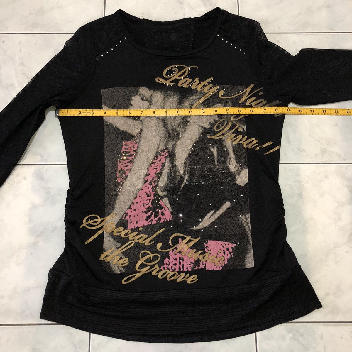 Japanese Brand Japanese Poem, Diamond, Transparent Mesh & Leopard Details Size M / US 6-8 / IT 42-44 - 19 Thumbnail