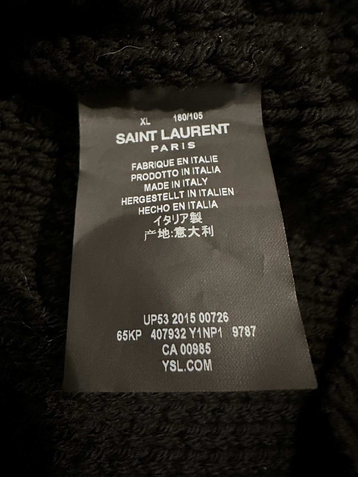 Saint Laurent Paris AW2015 Saint Laurent Striped Mohair Knit Sweater Size US XL / EU 56 / 4 - 5 Thumbnail