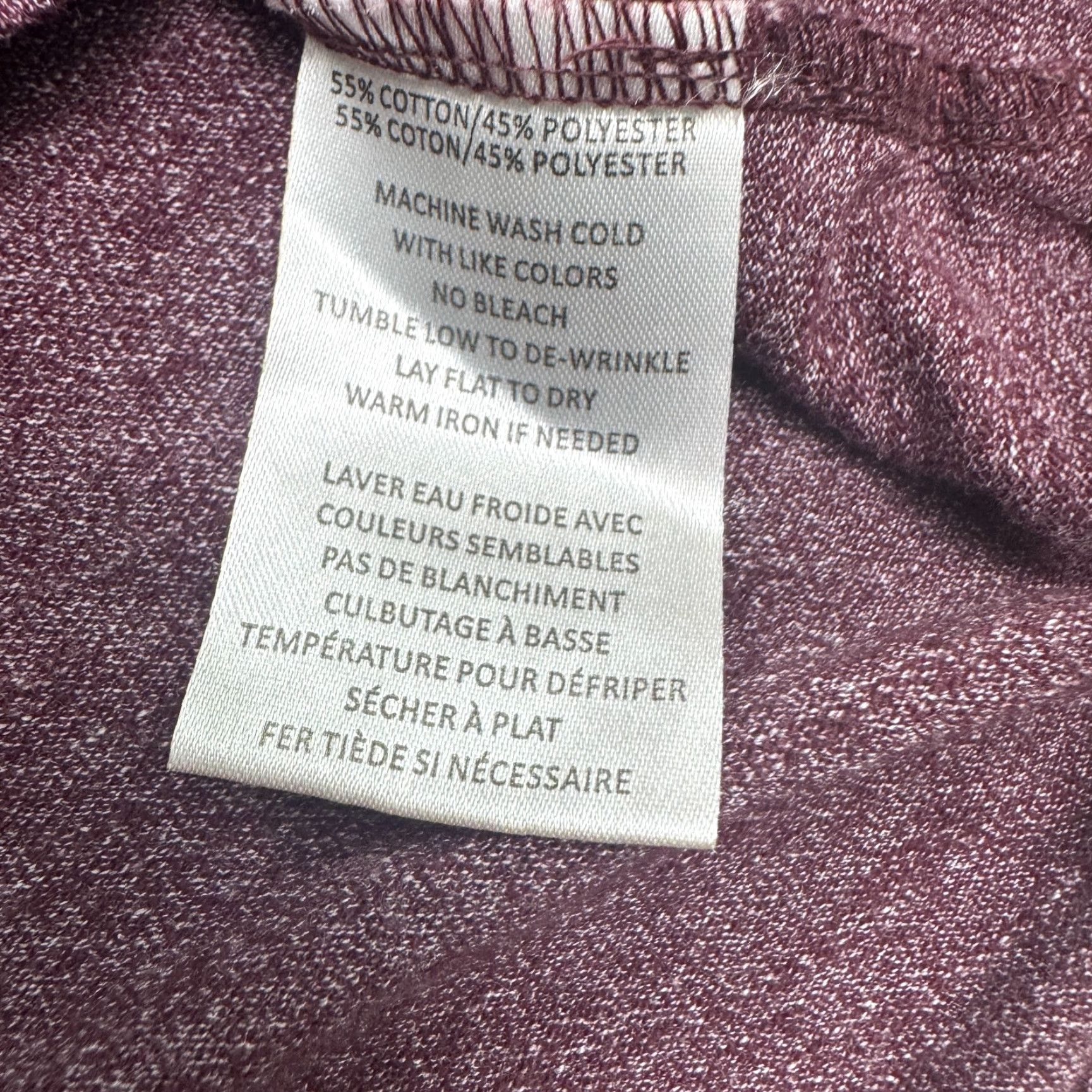 Vintage Robert Barakett Polo Shirt Mens Large Heathered Burgundy V-Neck Casual Shirt Short Sleeve Regular Fit Cotton Polyester Polo Size US L / EU 52-54 / 3 - 6 Thumbnail