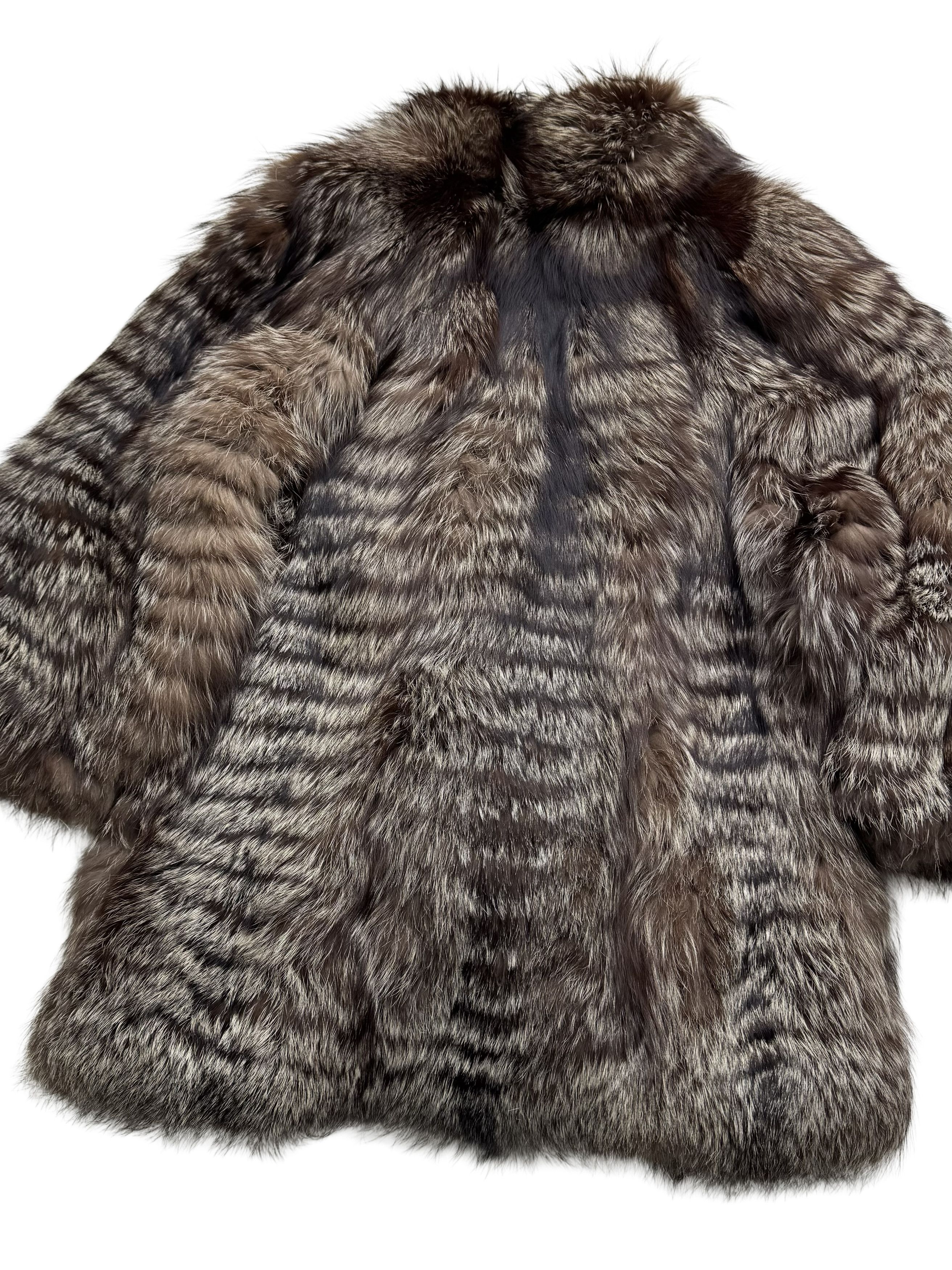 Vintage Vintage Real Fur Coat Brown Long Fur Jacket Winter Luxury Size XL / US 12-14 / IT 48-50 - 23 Thumbnail